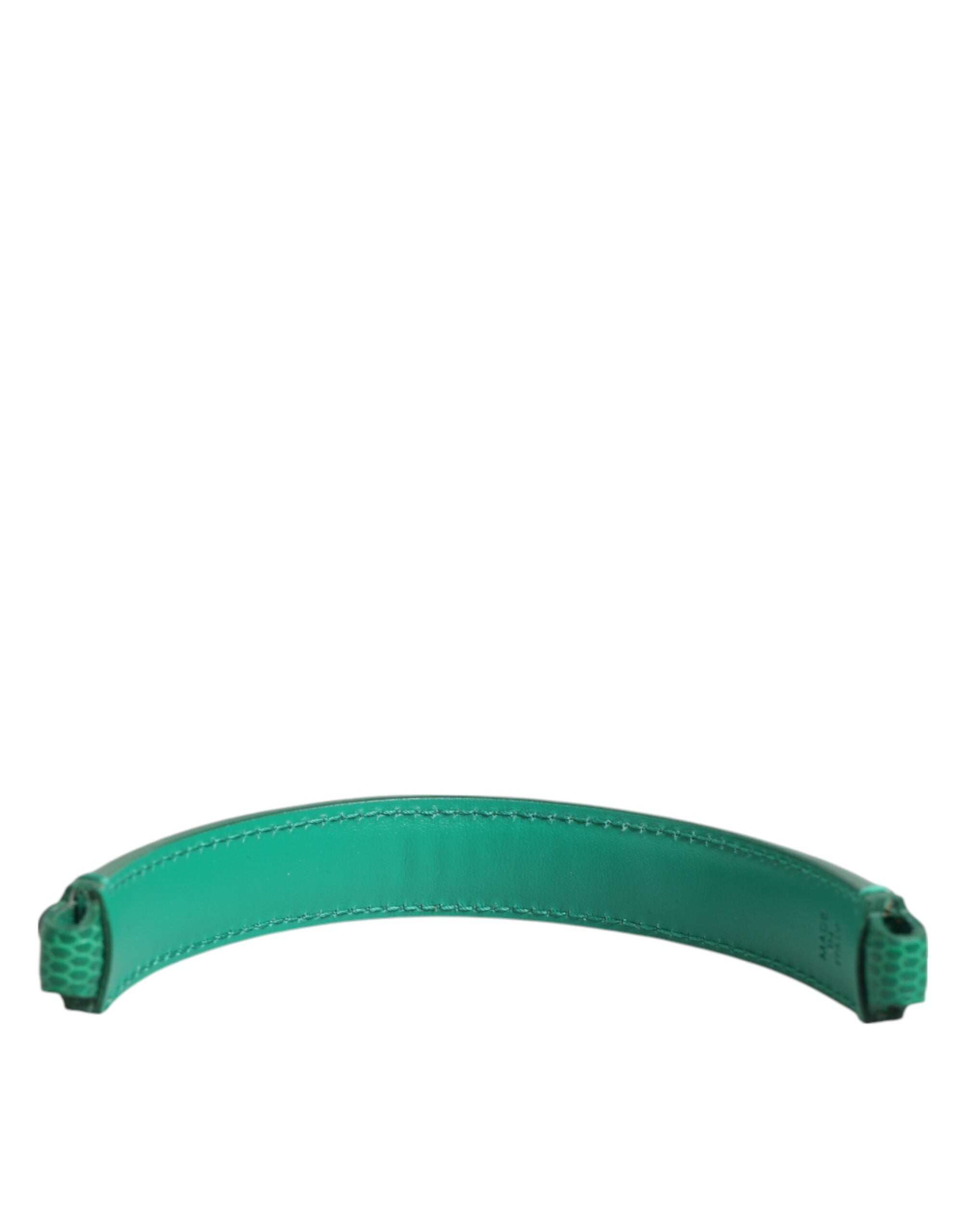 Green Embellished Leather Bag Handle Women Shoulder Strap