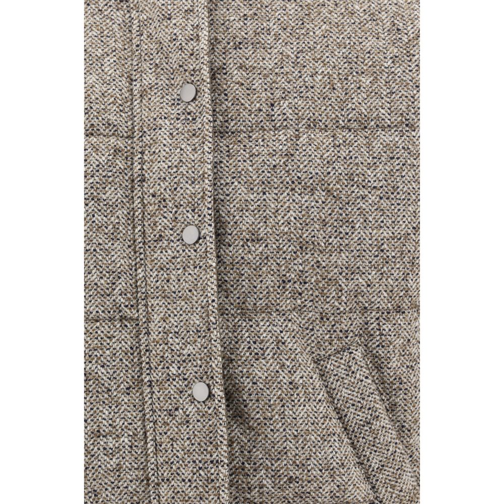 Brown Fleece Wool Coat