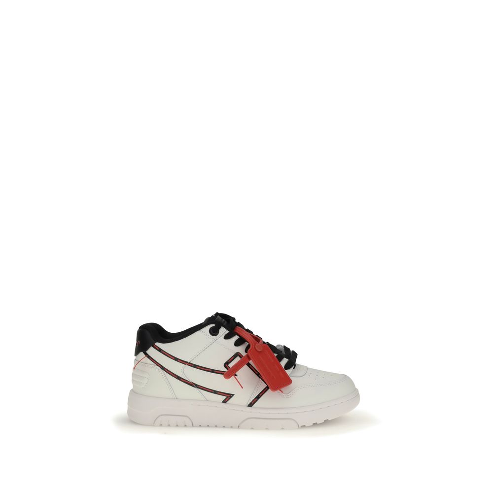 White Rubber Low Top Sneakers