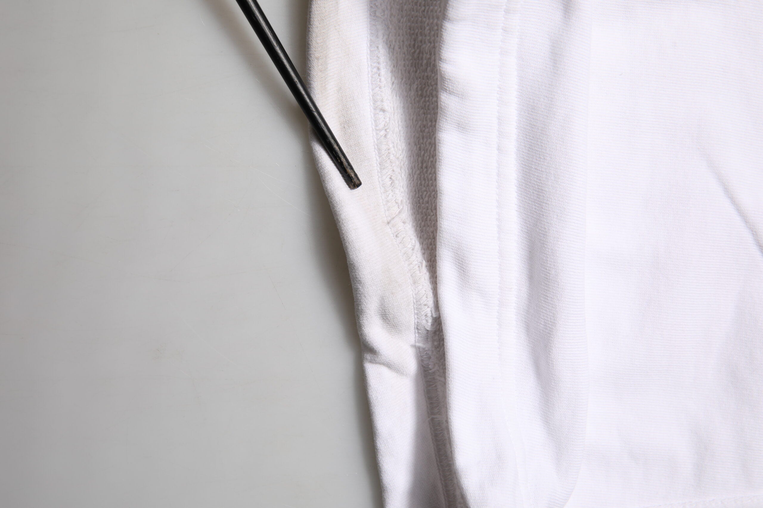 White Cotton Cargo Trousers Logo Patch Pants