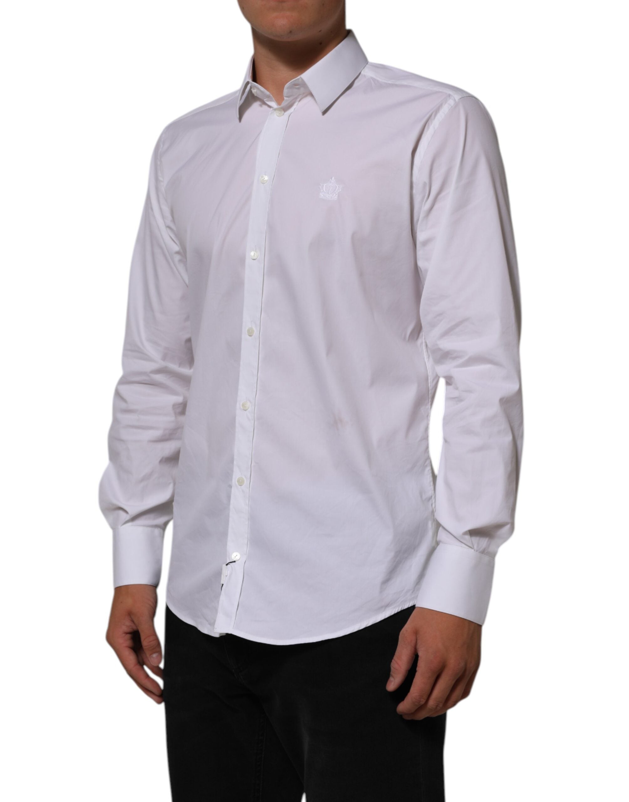 White Cotton MARTINI Formal Men Dress Shirt