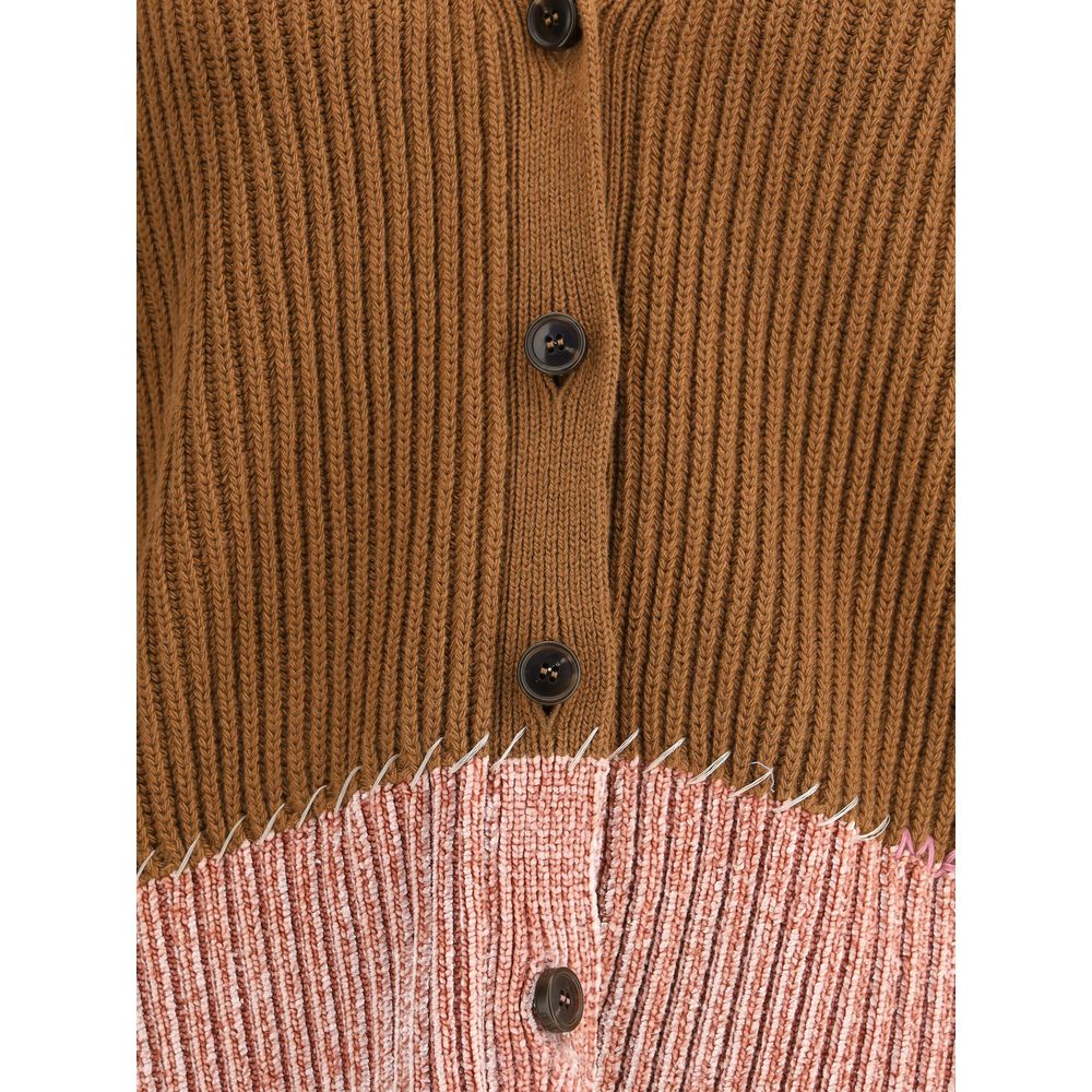 Brown Viscose Cardigan