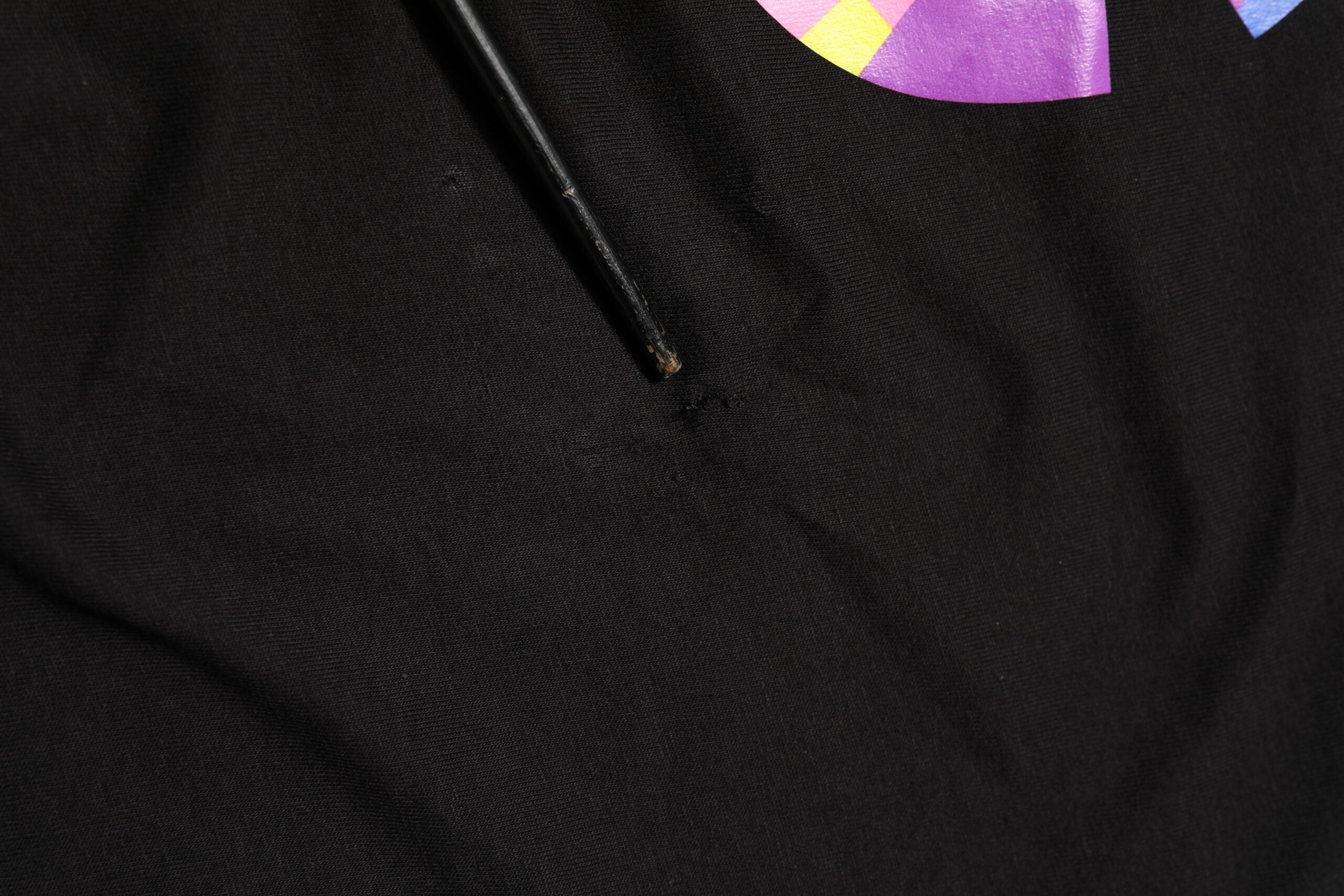 Black Logo Print Cotton Crew Neck T-shirt