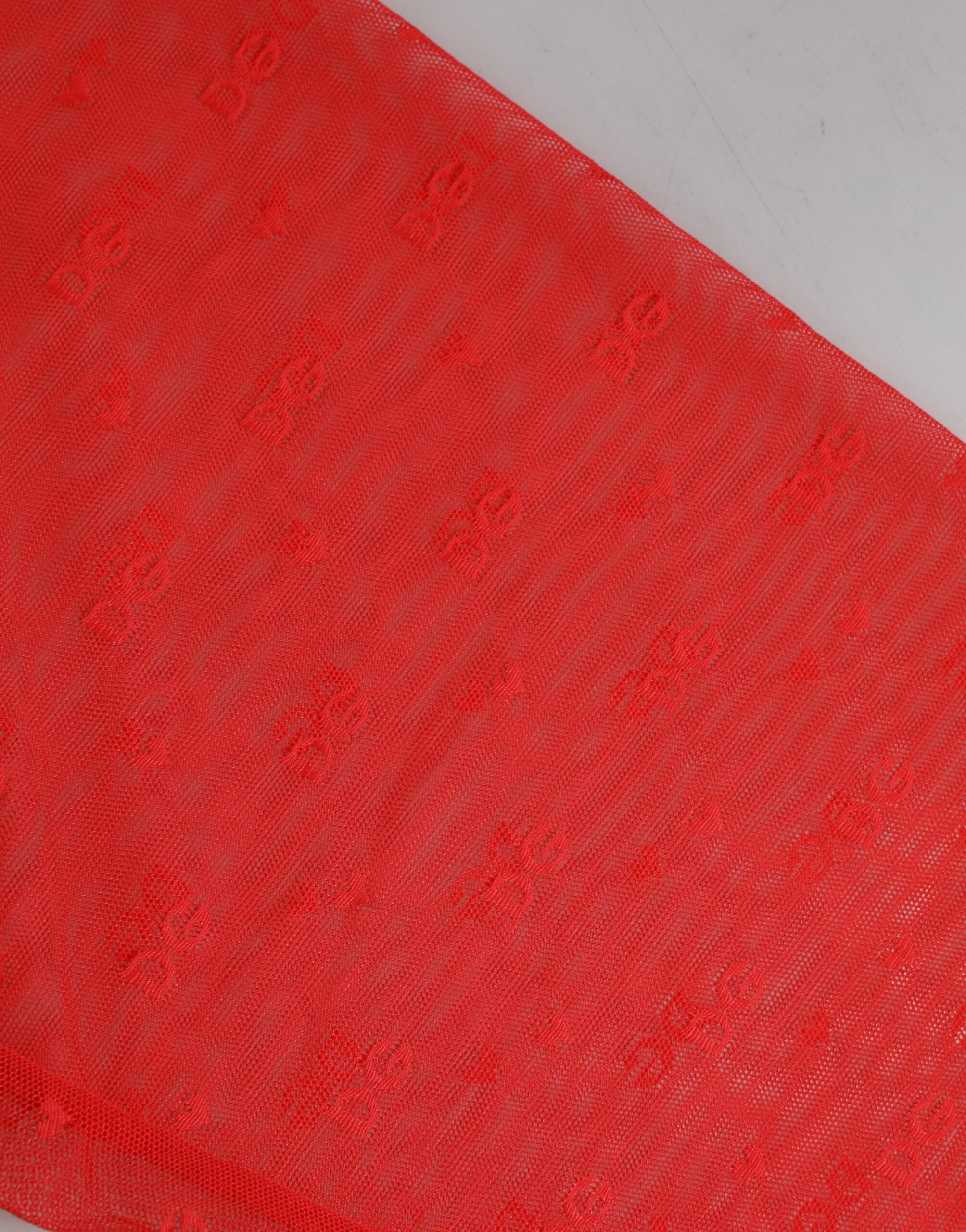 Red Logo Lace Tight Midi Trousers Underwear