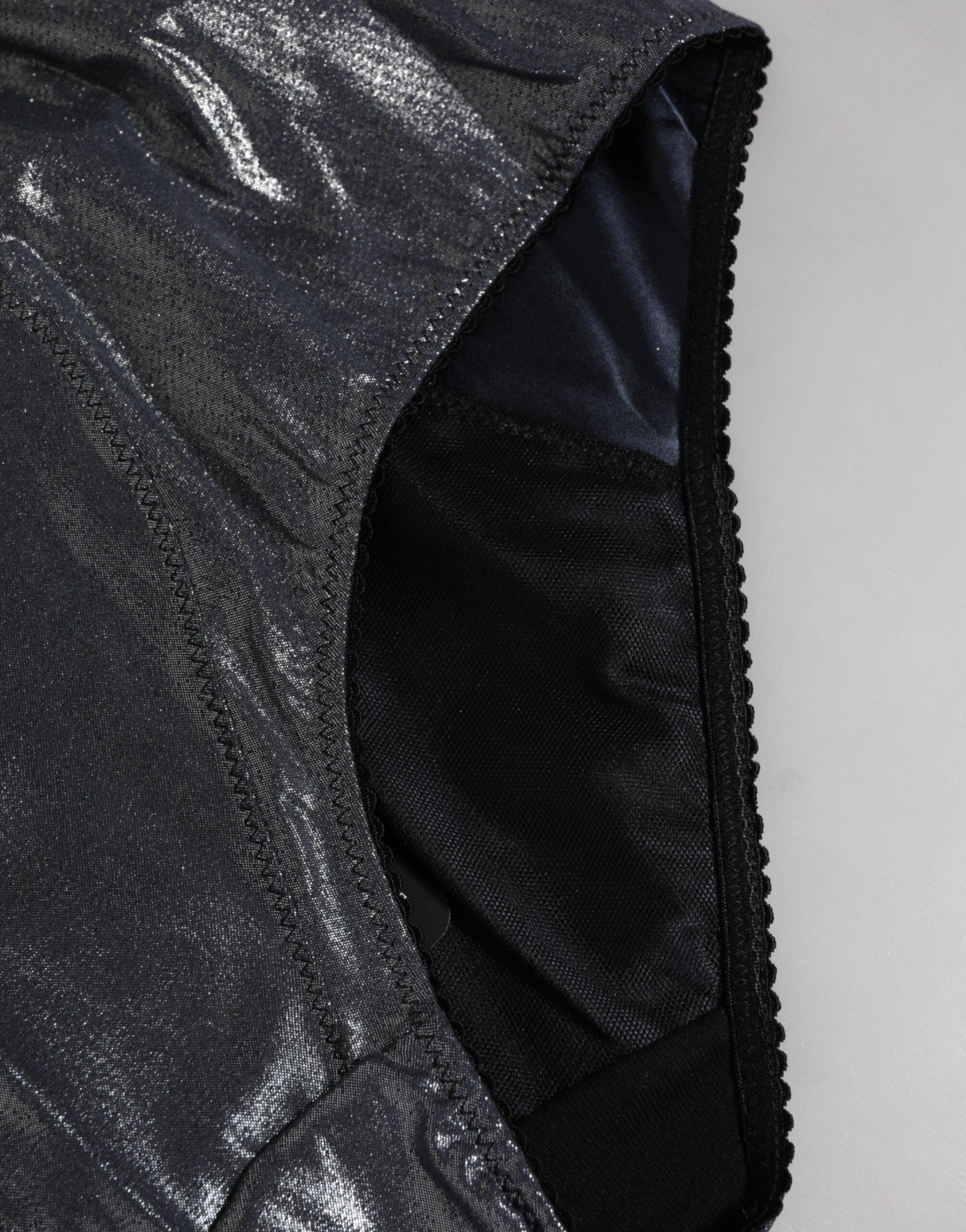 Gray Silk Stretch Slip Girdle Panty Underwear