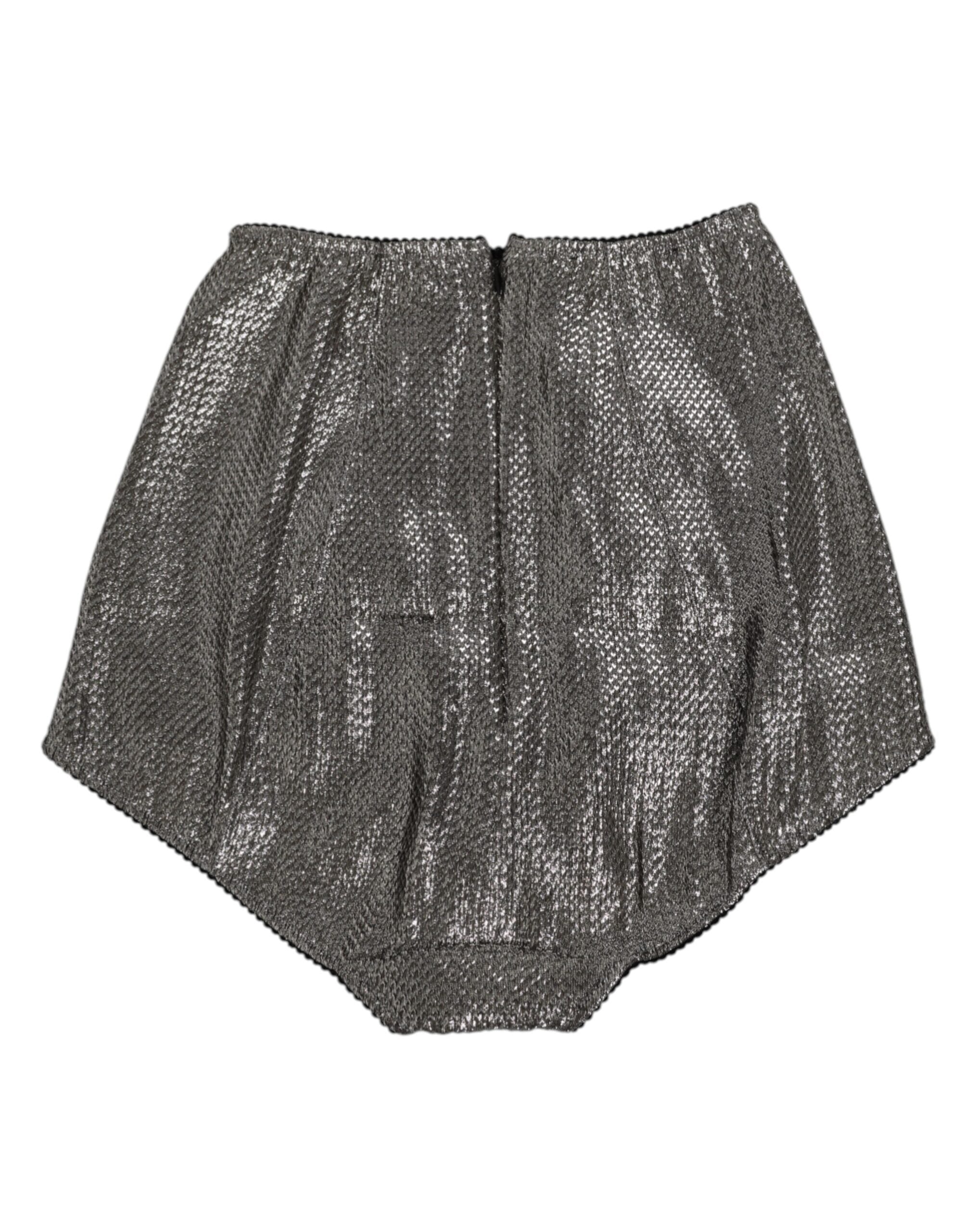 Gray Silk Stretch Slip Girdle Panty Underwear