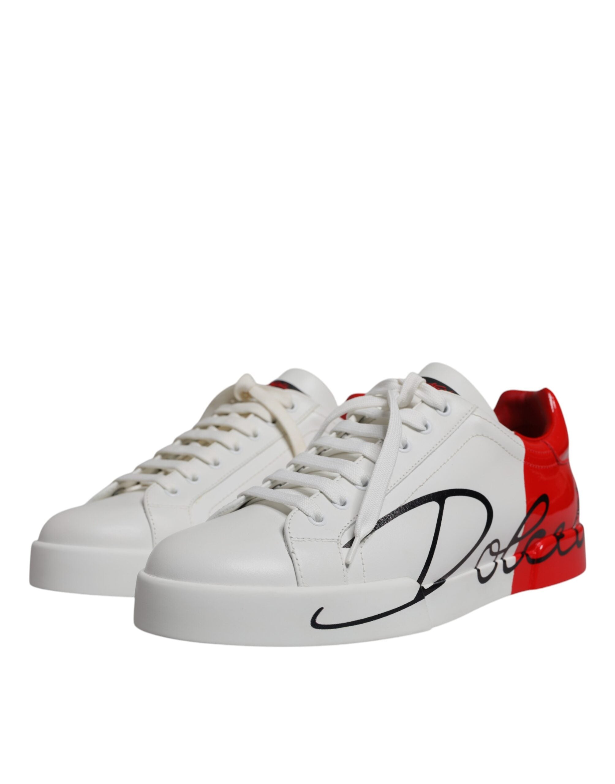 White Red Portofino Low Top Men Sneakers Shoes