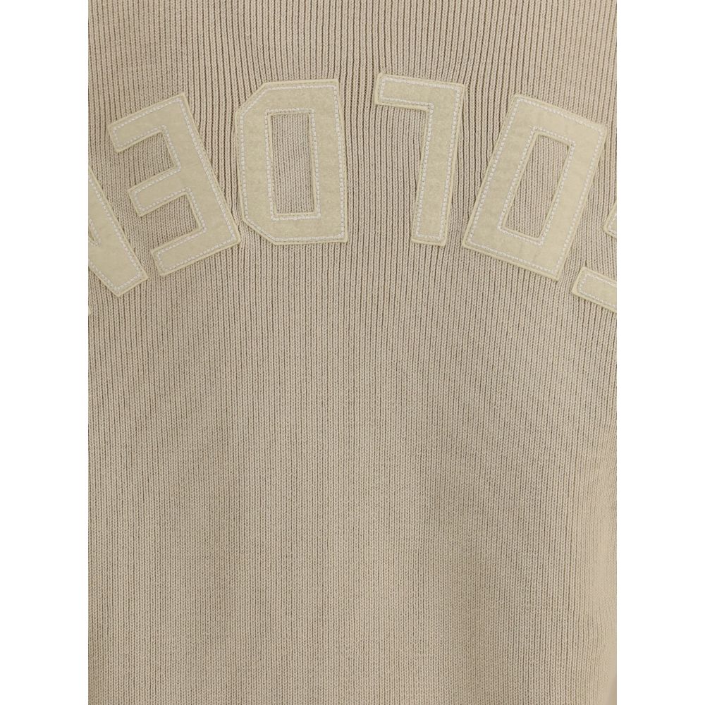 Beige Cotton Sweatshirt