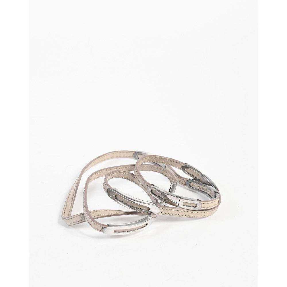 Beige Leather Bracelet