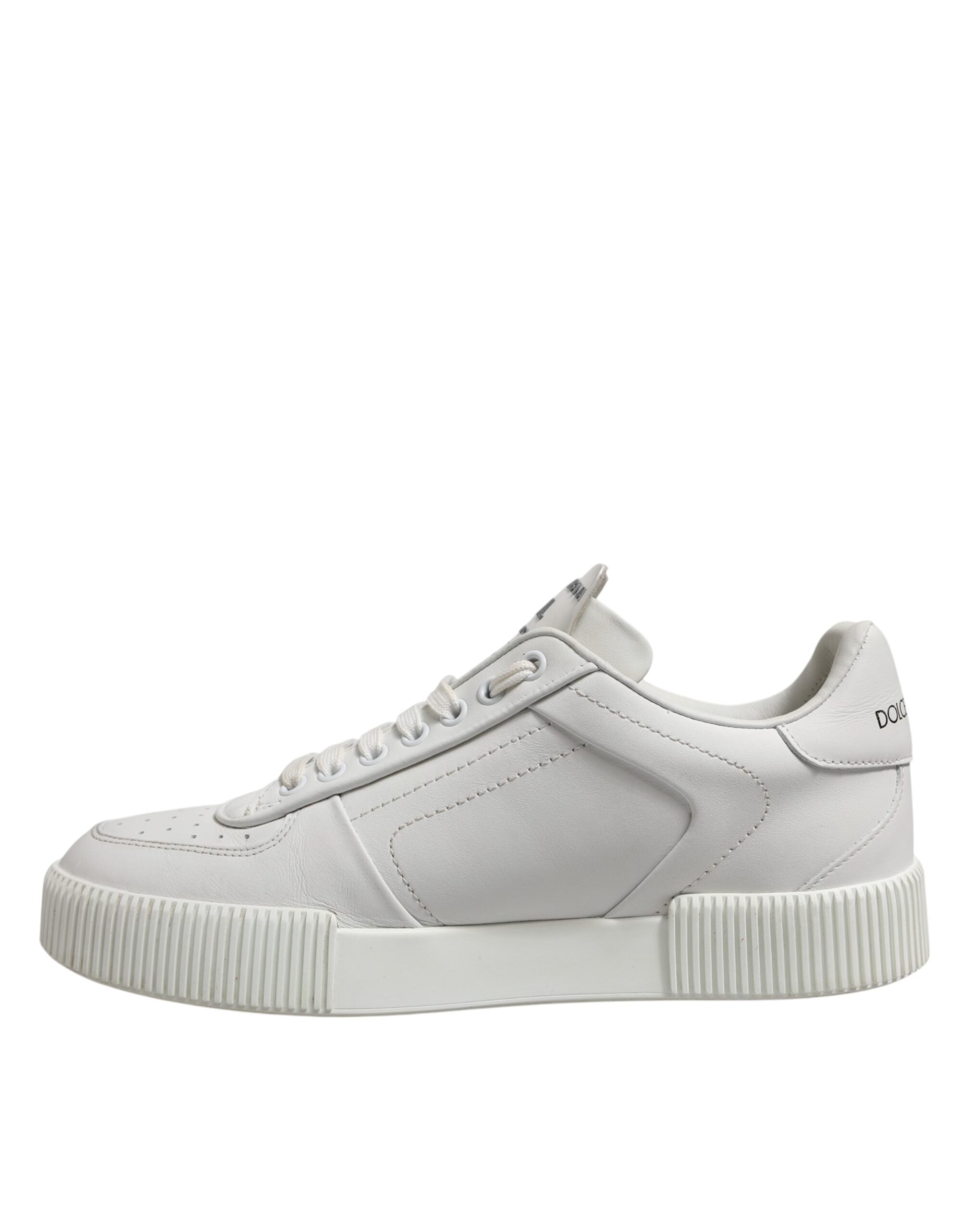 White Leather MIAMI Low Top Sneakers Shoes