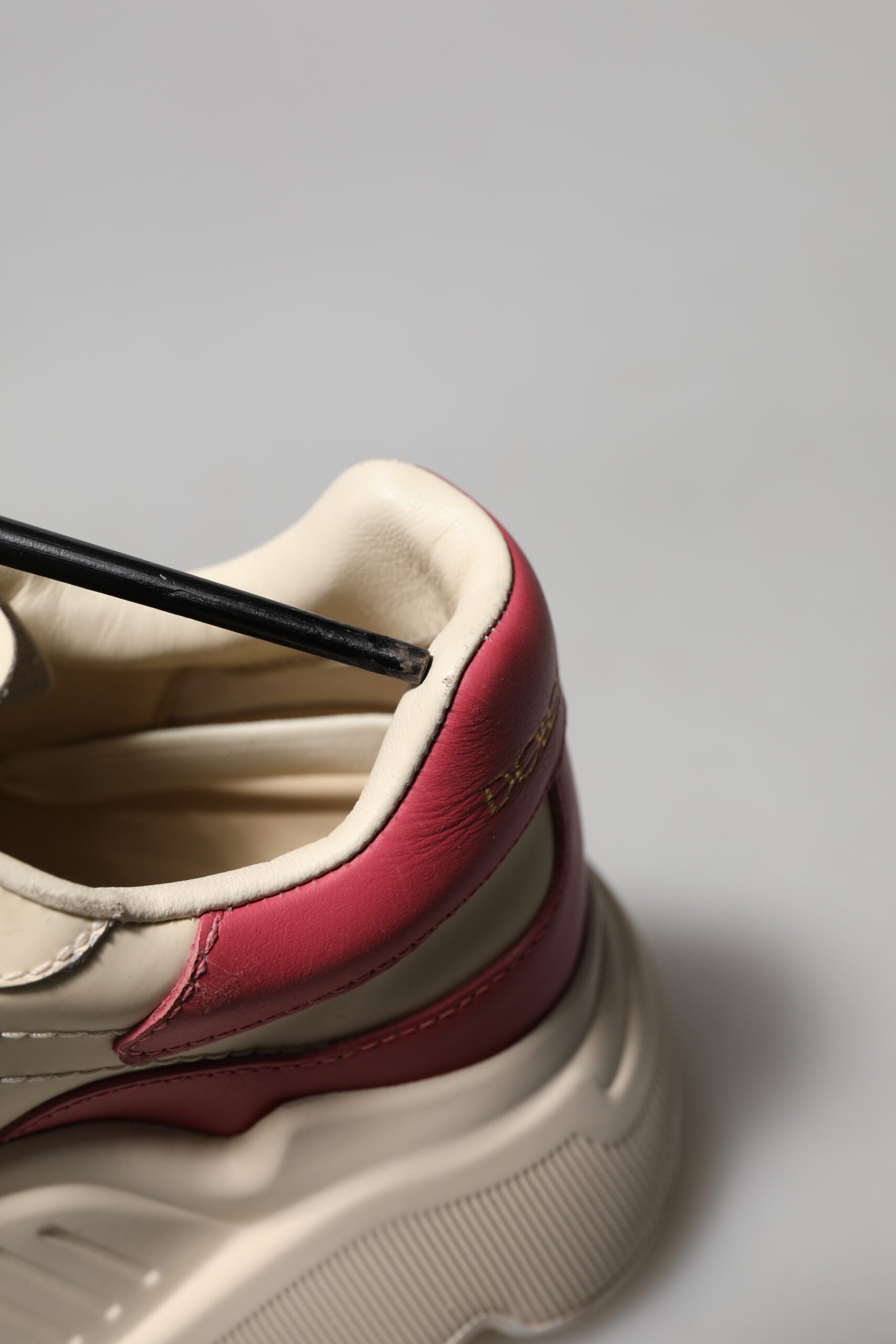 White Pink Leather Daymaster Sneakers Shoes