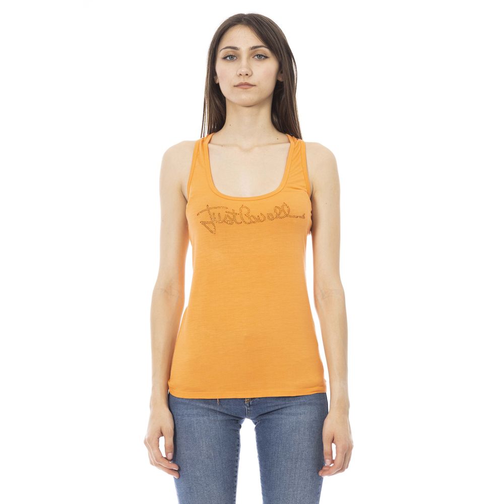 Orange Viscose Tank Top