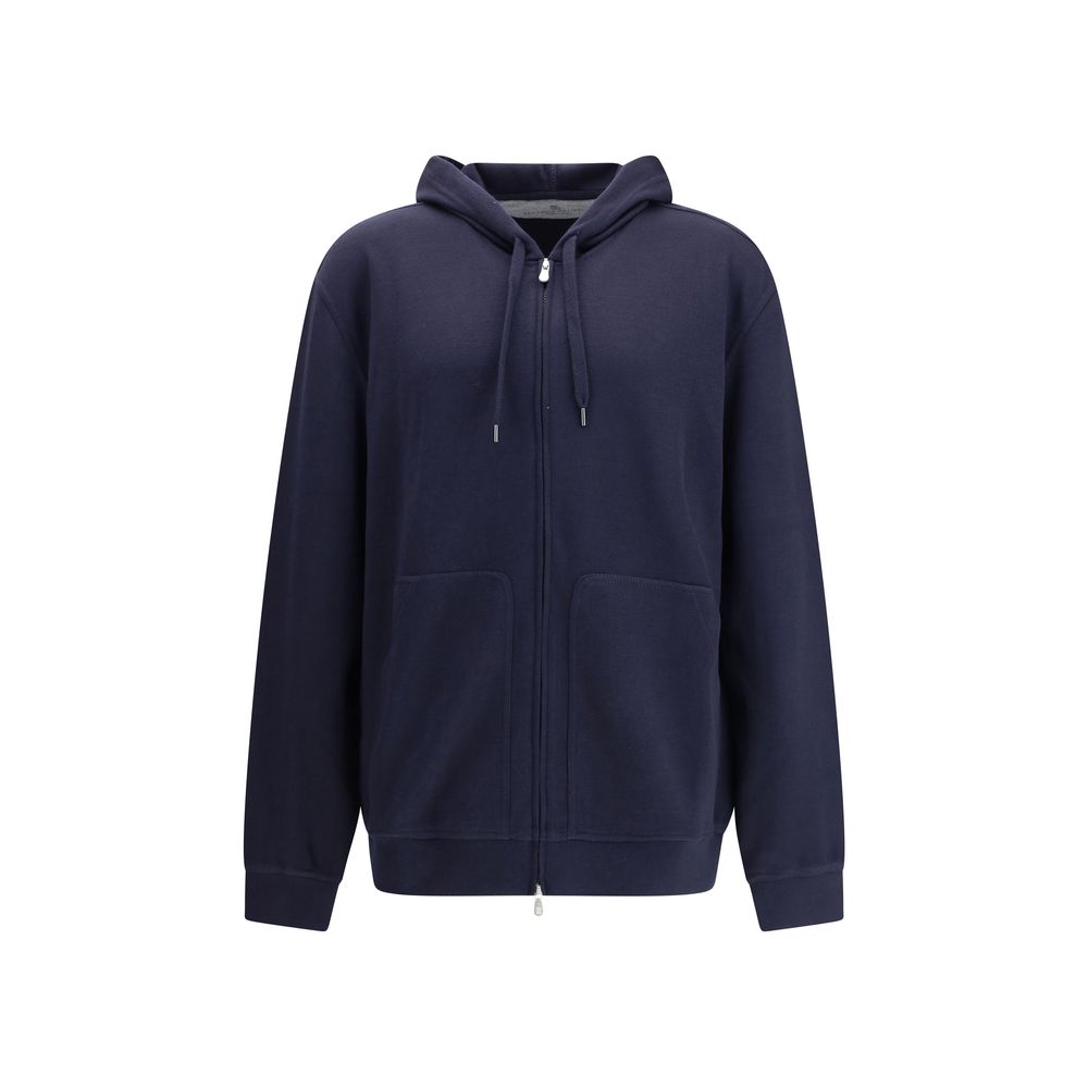 Blue Cashmere Sweatshirt