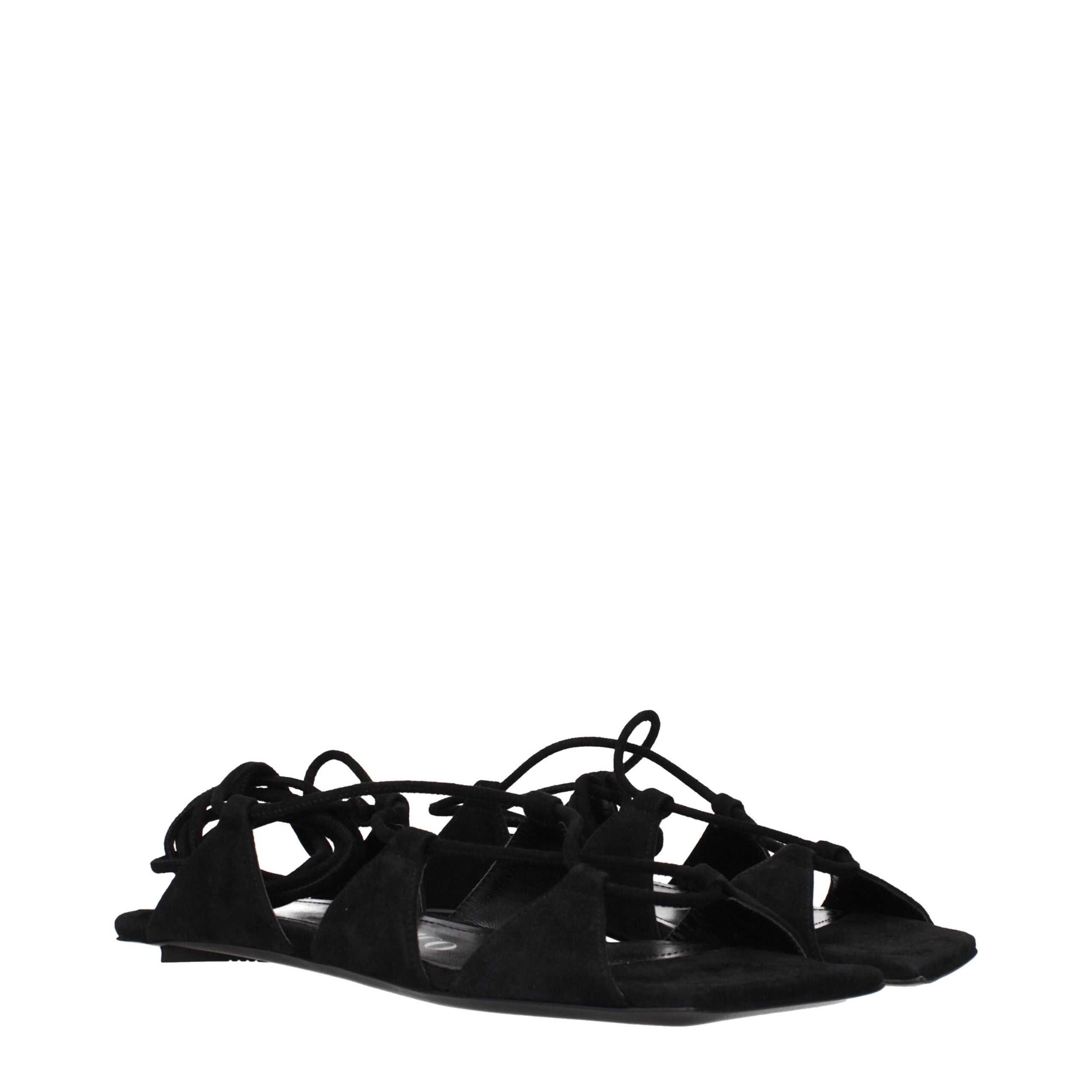 Black Leather Sandals