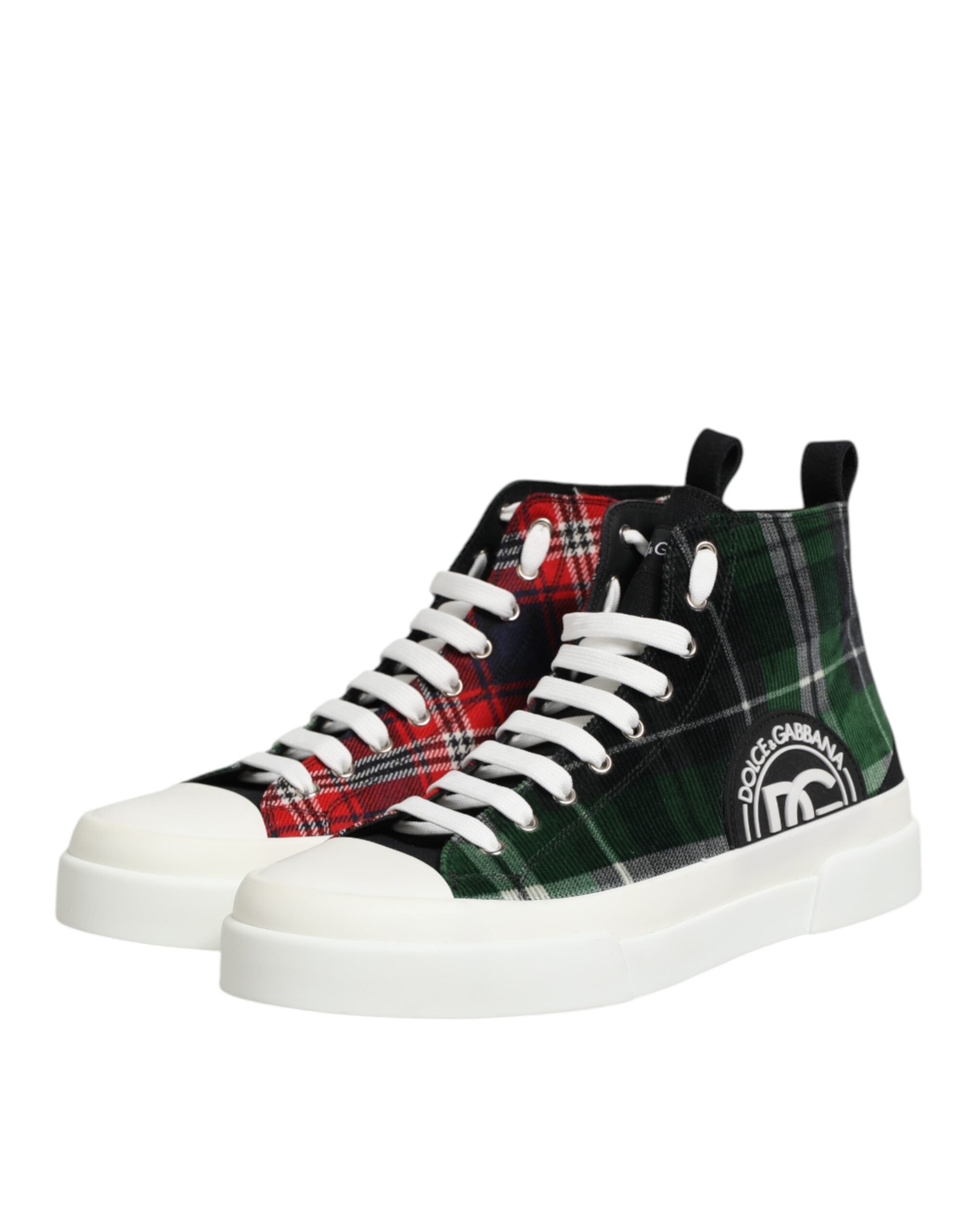 Multicolor DG Logo Men High Top Sneakers Shoes