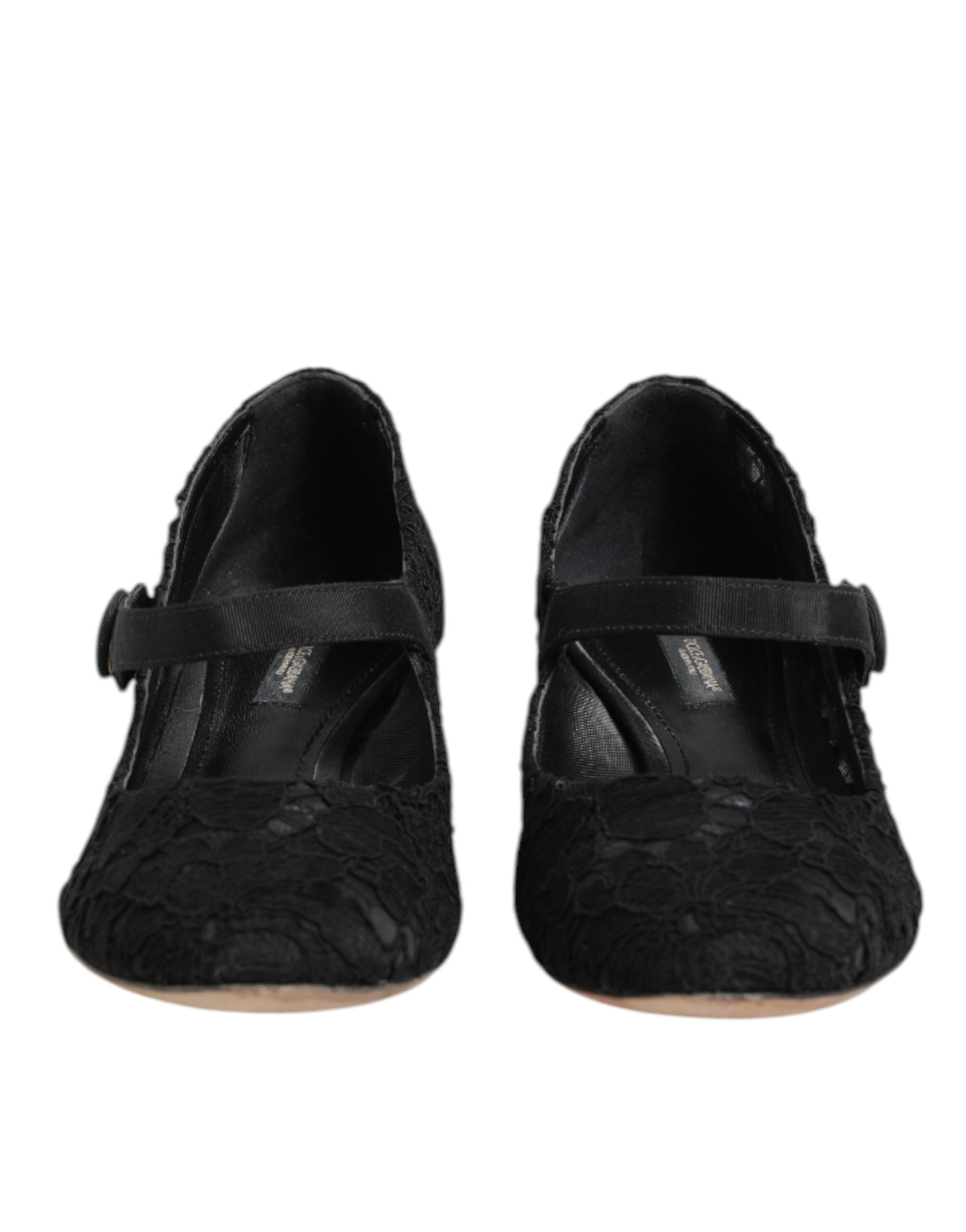 Black Vally Taormina Floral Lace Pumps Shoes