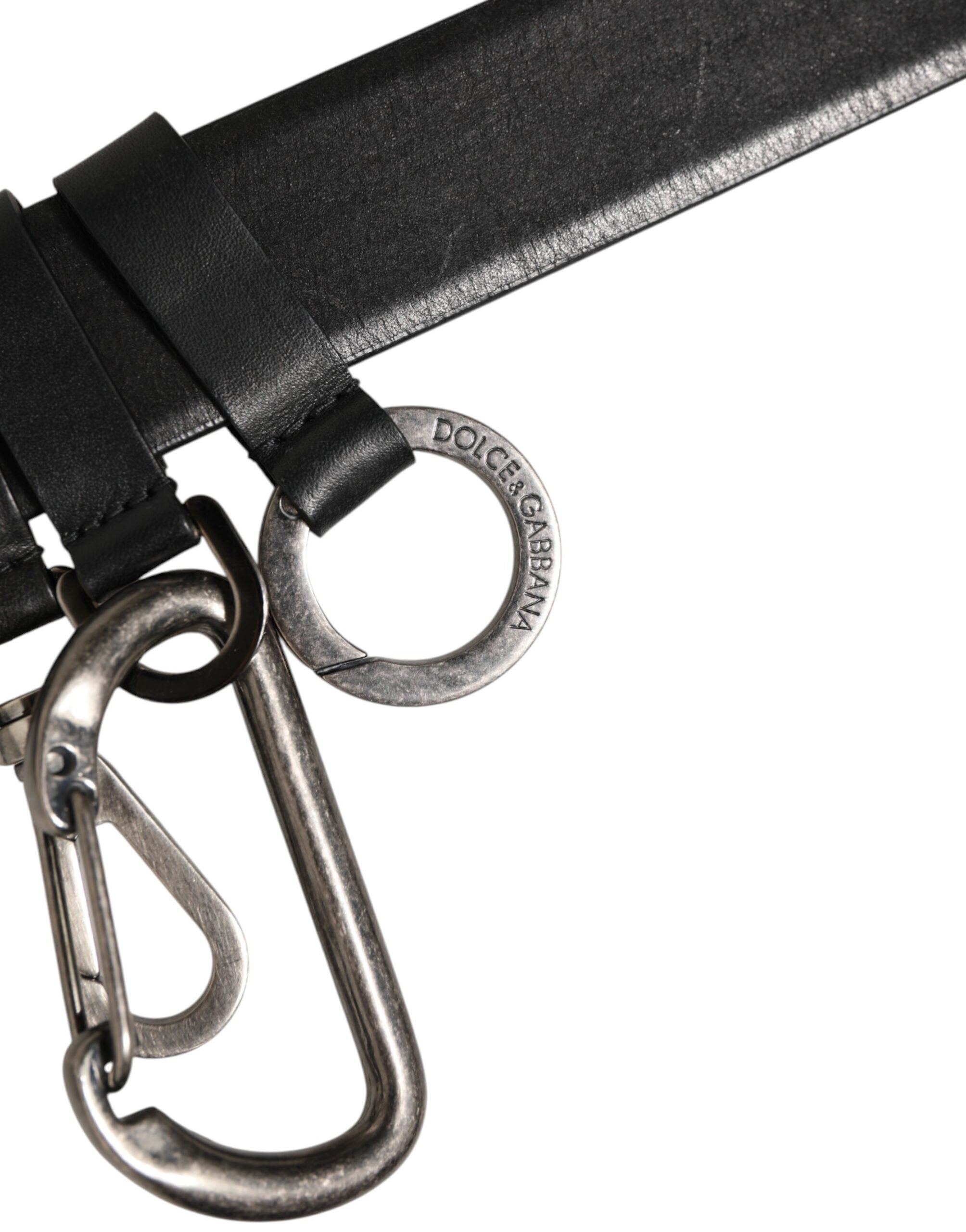 Black Key Ring Clip Attachments Buckle Belt