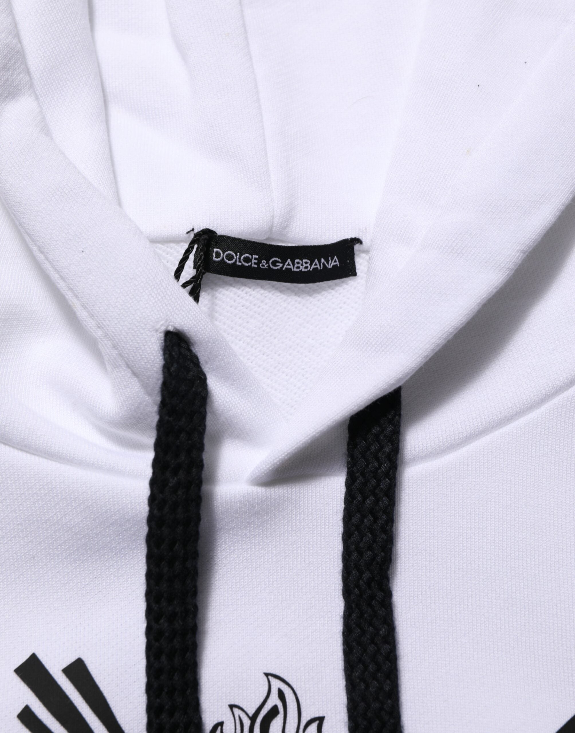 White Sacred Heart Hooded Sweatshirt Sweater