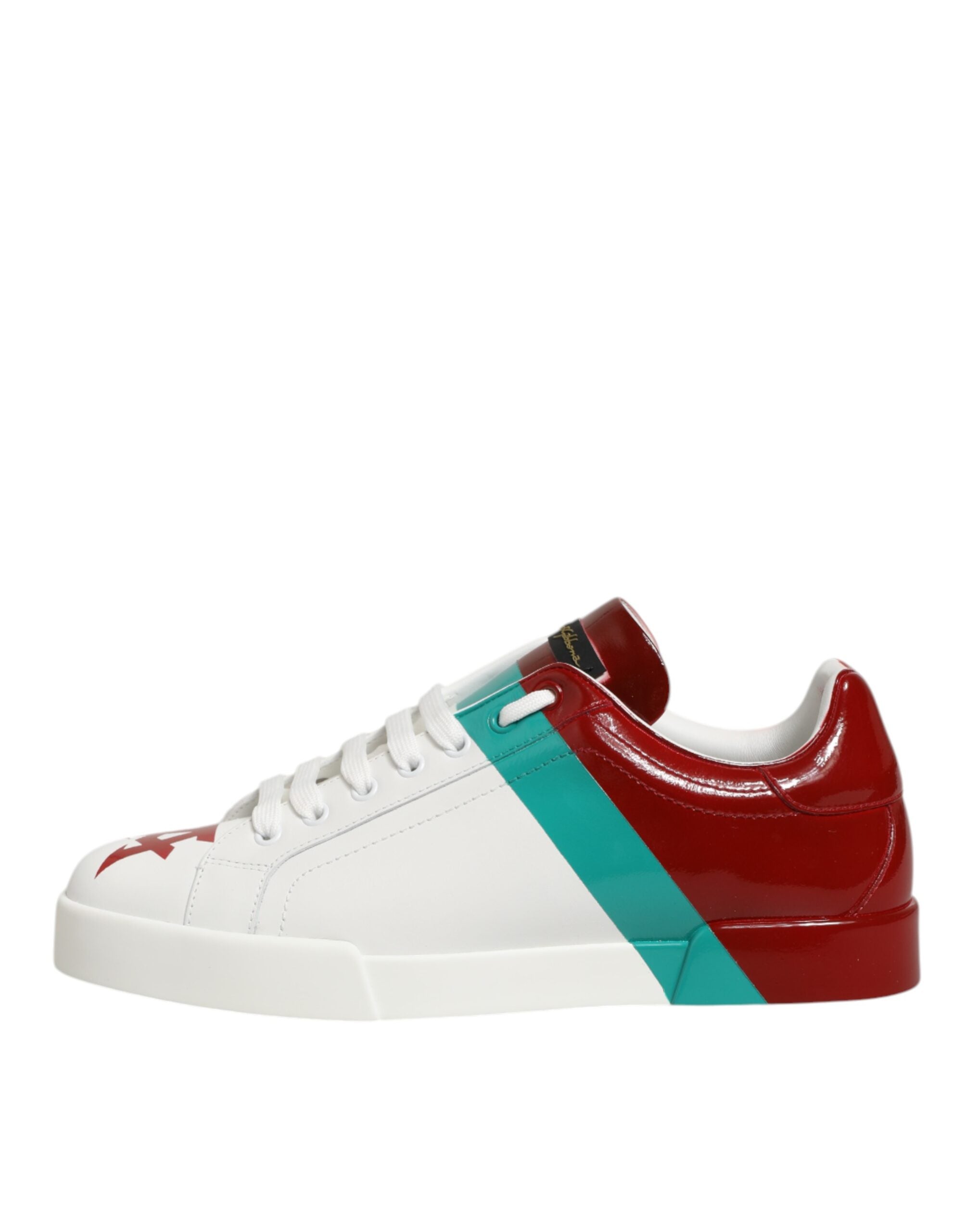 Multicolor Leather Logo Low Top Sneakers Shoes