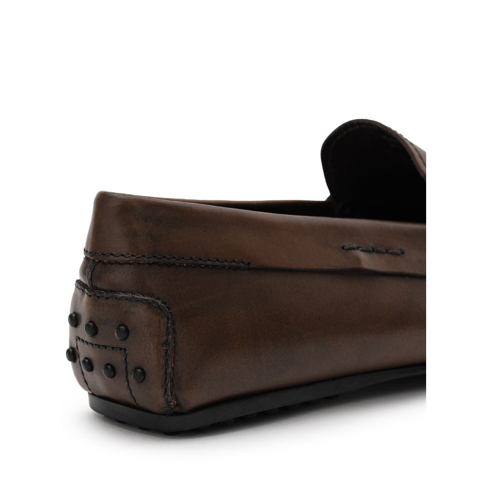 Brown Leather Moccassin