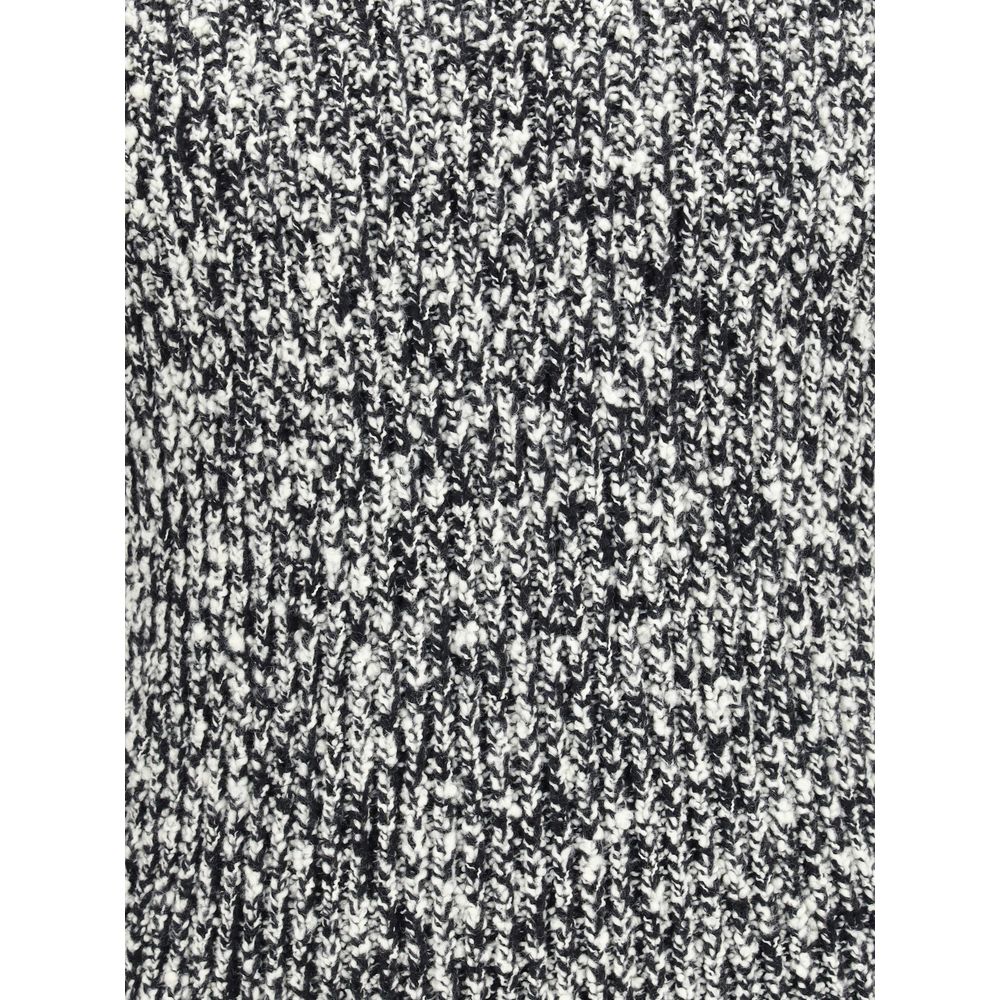 White Fleece Wool Turtleneck