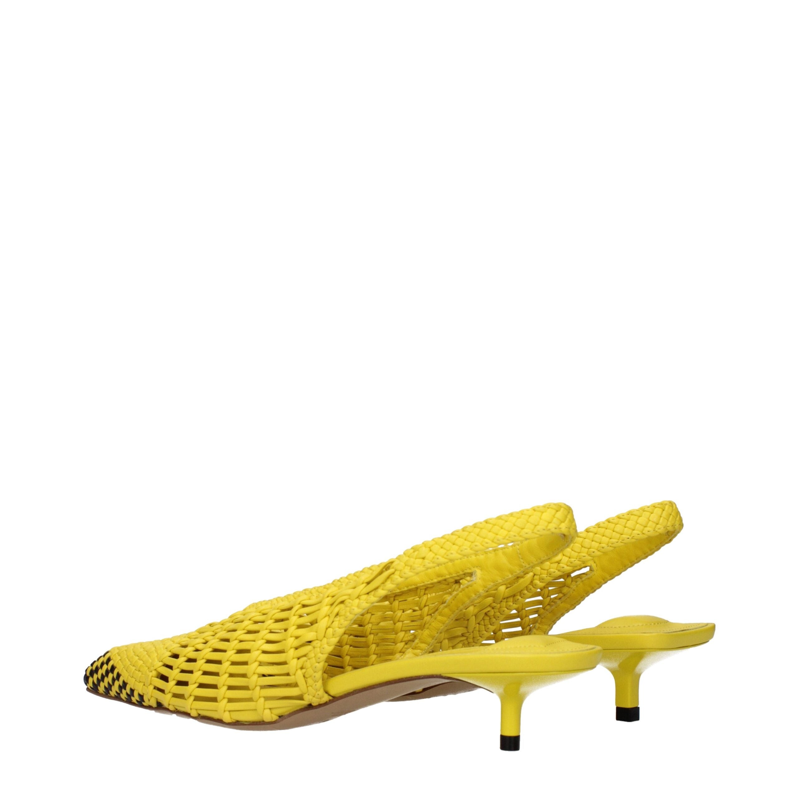 Yellow Leather Sandals