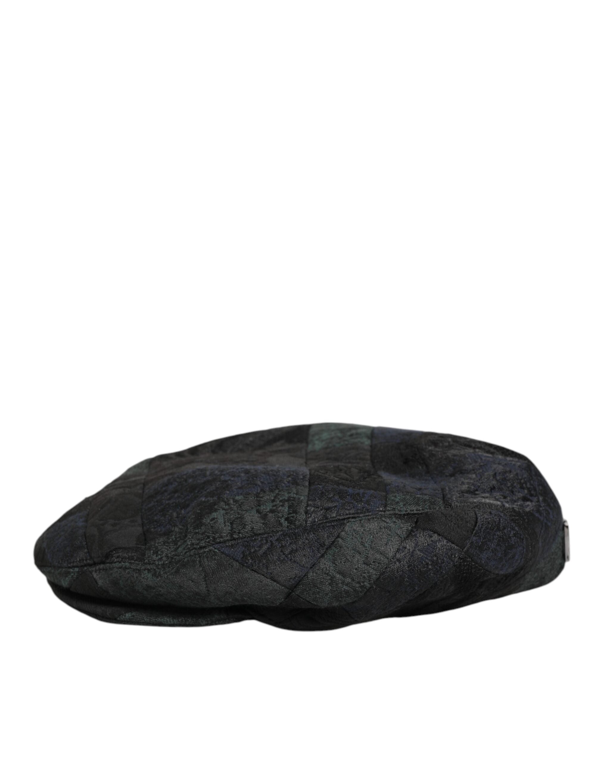 Black Polyester Newsboy Men Cloth Capello Hat