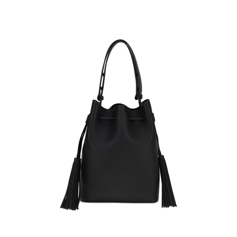 Black Leather Shoulder Bag