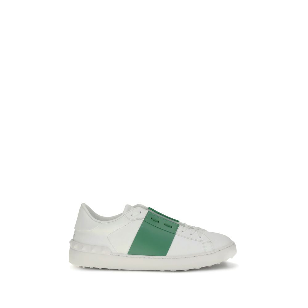 White Calf Leather Bos Taurus Low Top Sneakers