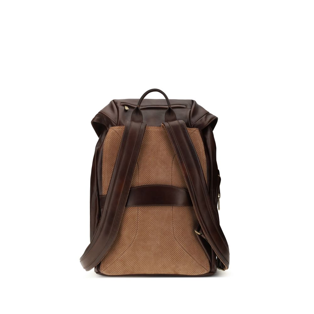 Brown Calf Leather Bos Taurus Backpack