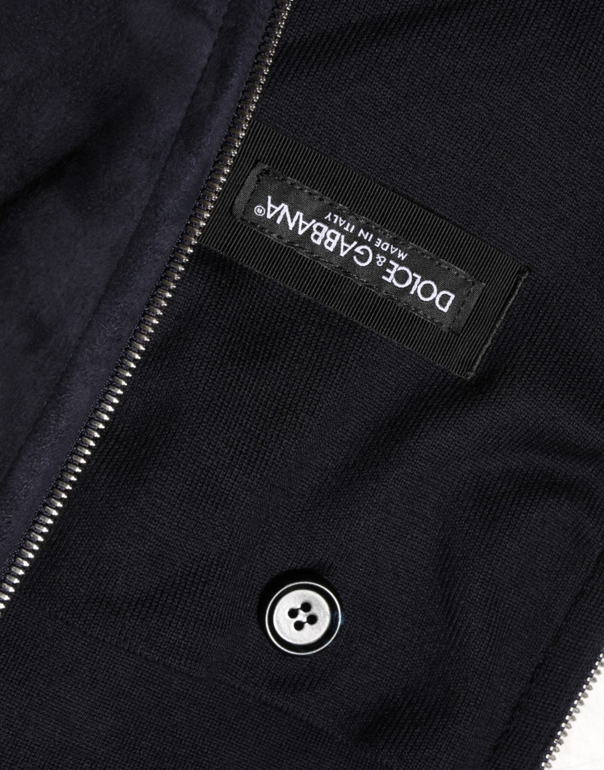 Black Leather Full Zip Hooded Blouson Jacket