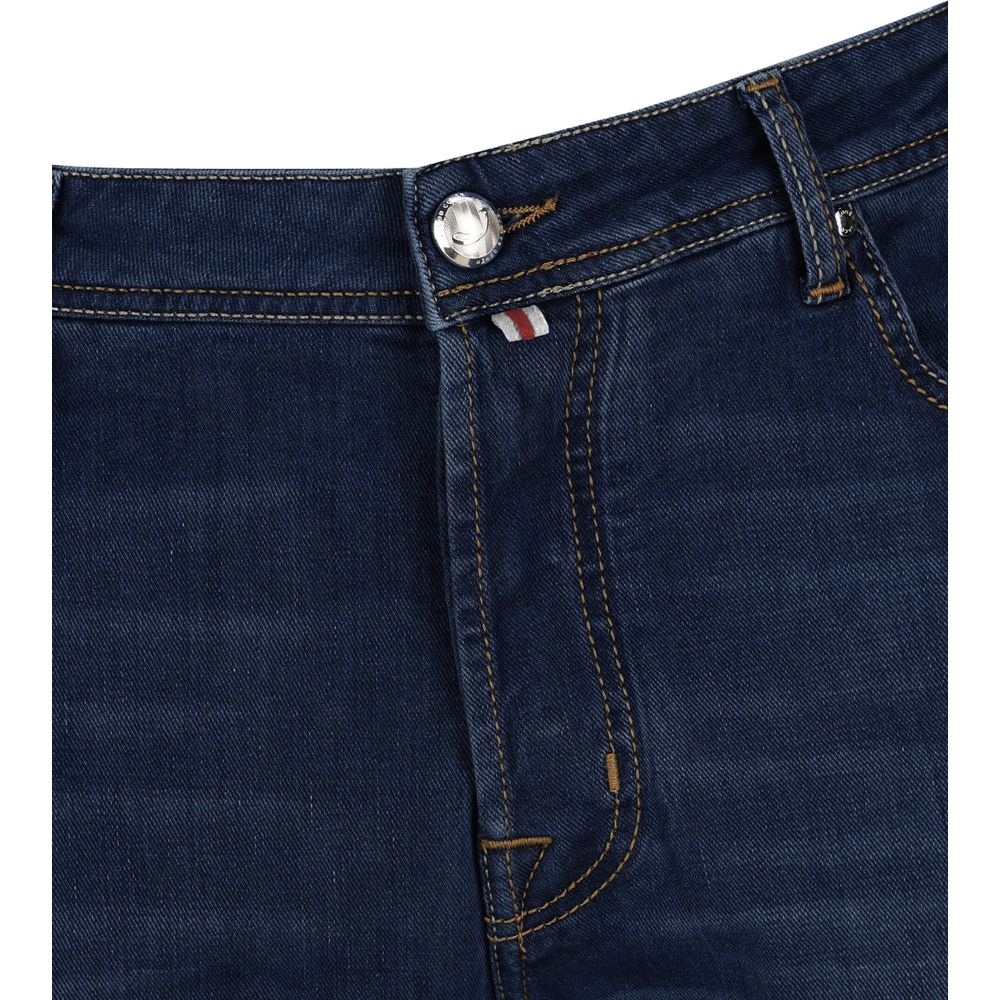 Blue Cotton Jeans Denim