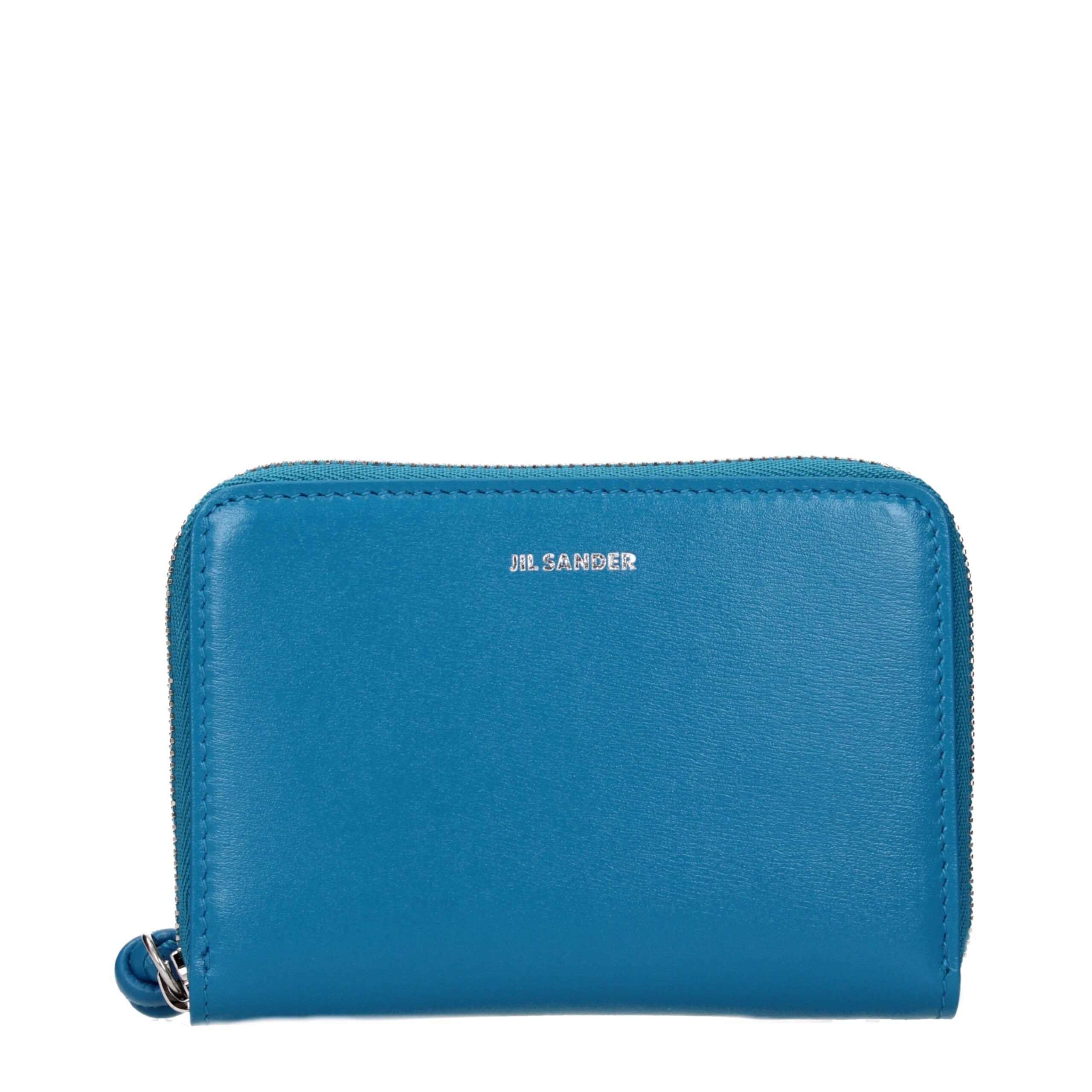 Blue Leather Wallet
