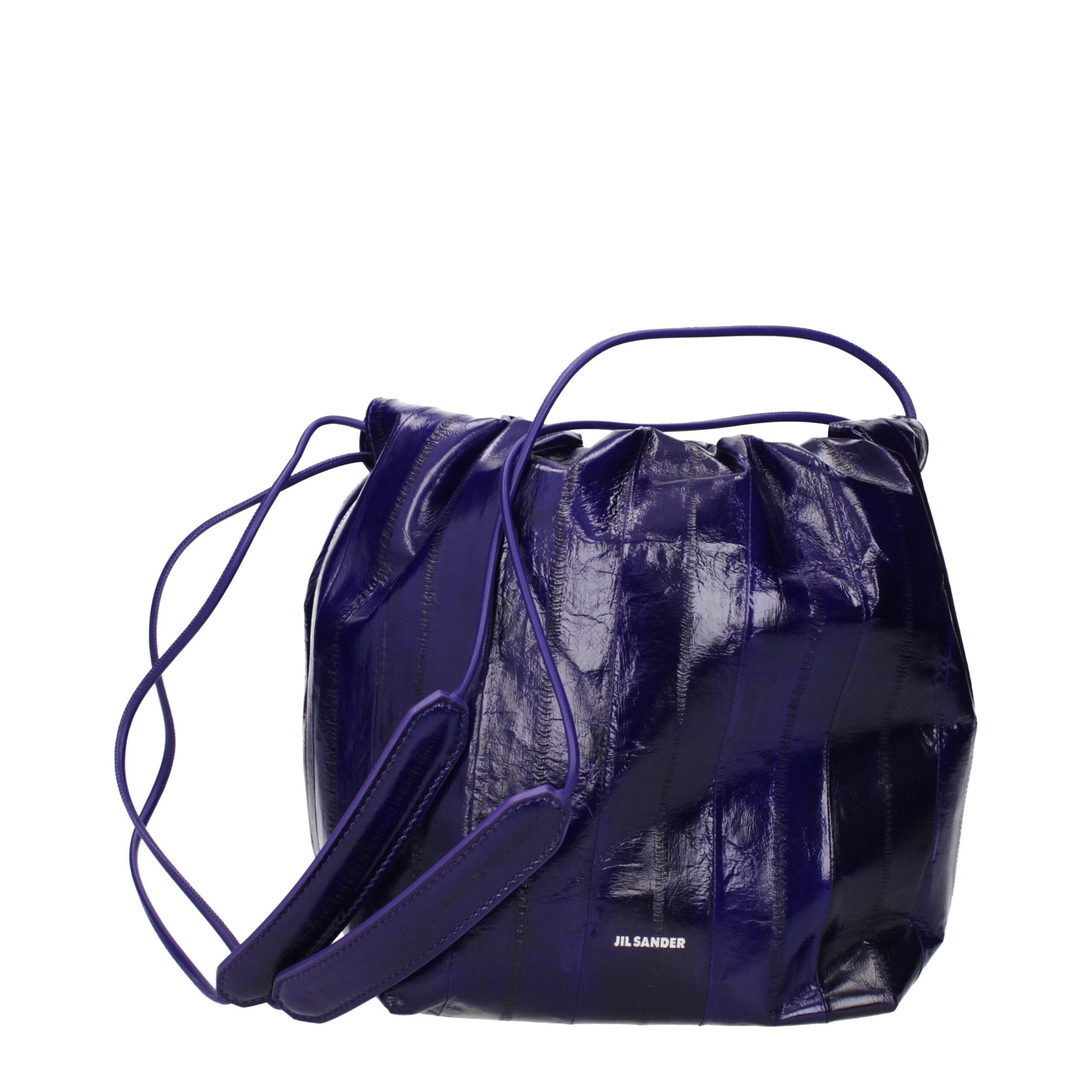 Purple Leather Shoulder Bag