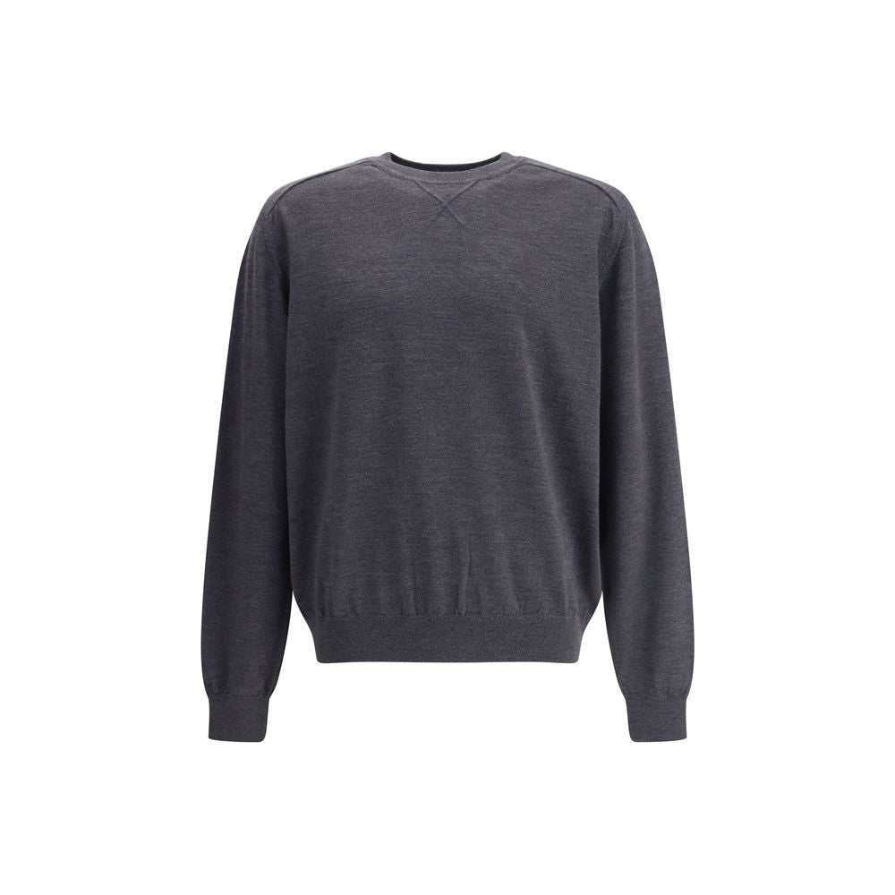 Gray Merino Wool Sweatshirt