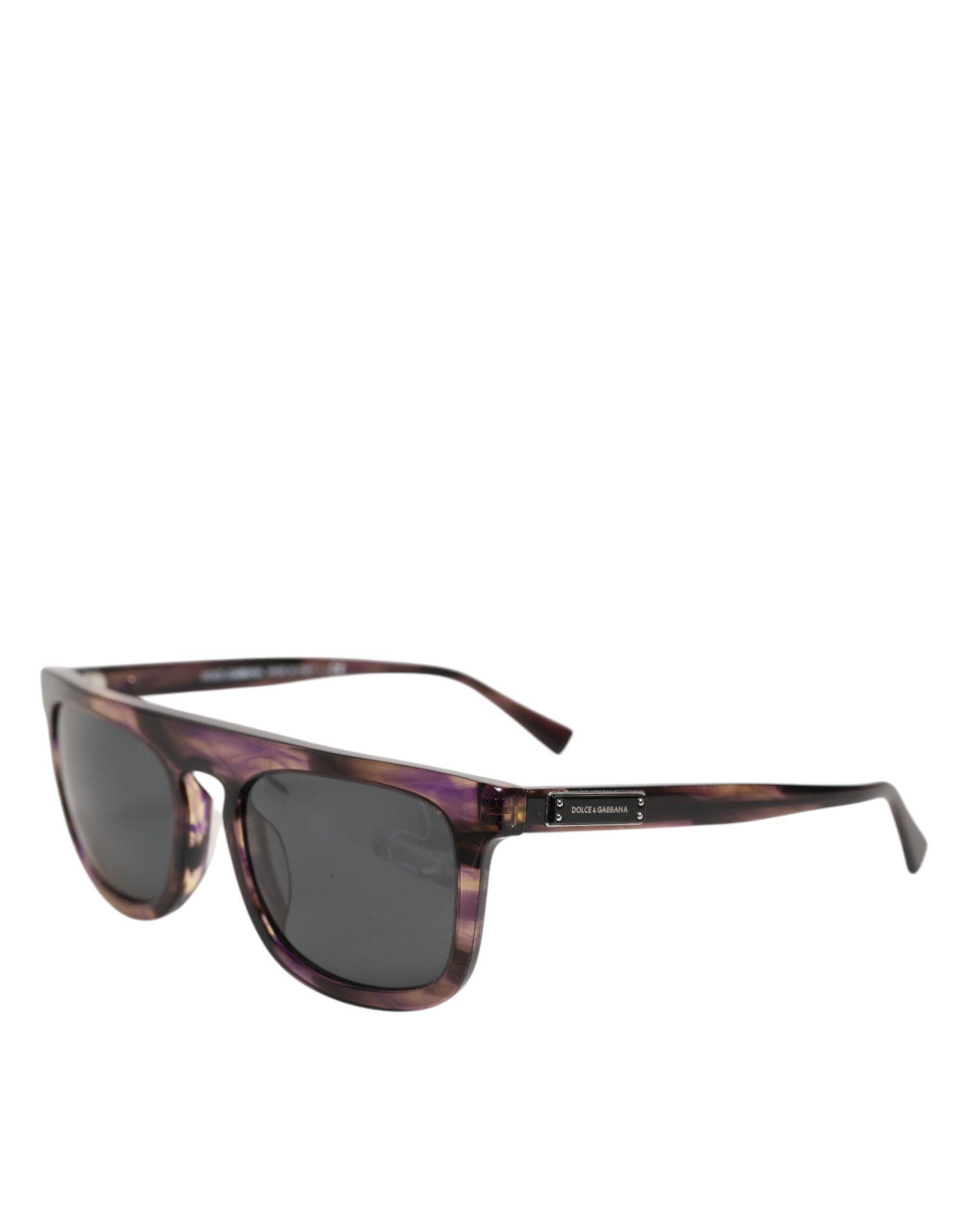 DG4390F Havana Full Rim Acetate Round Lenses Sunglasses