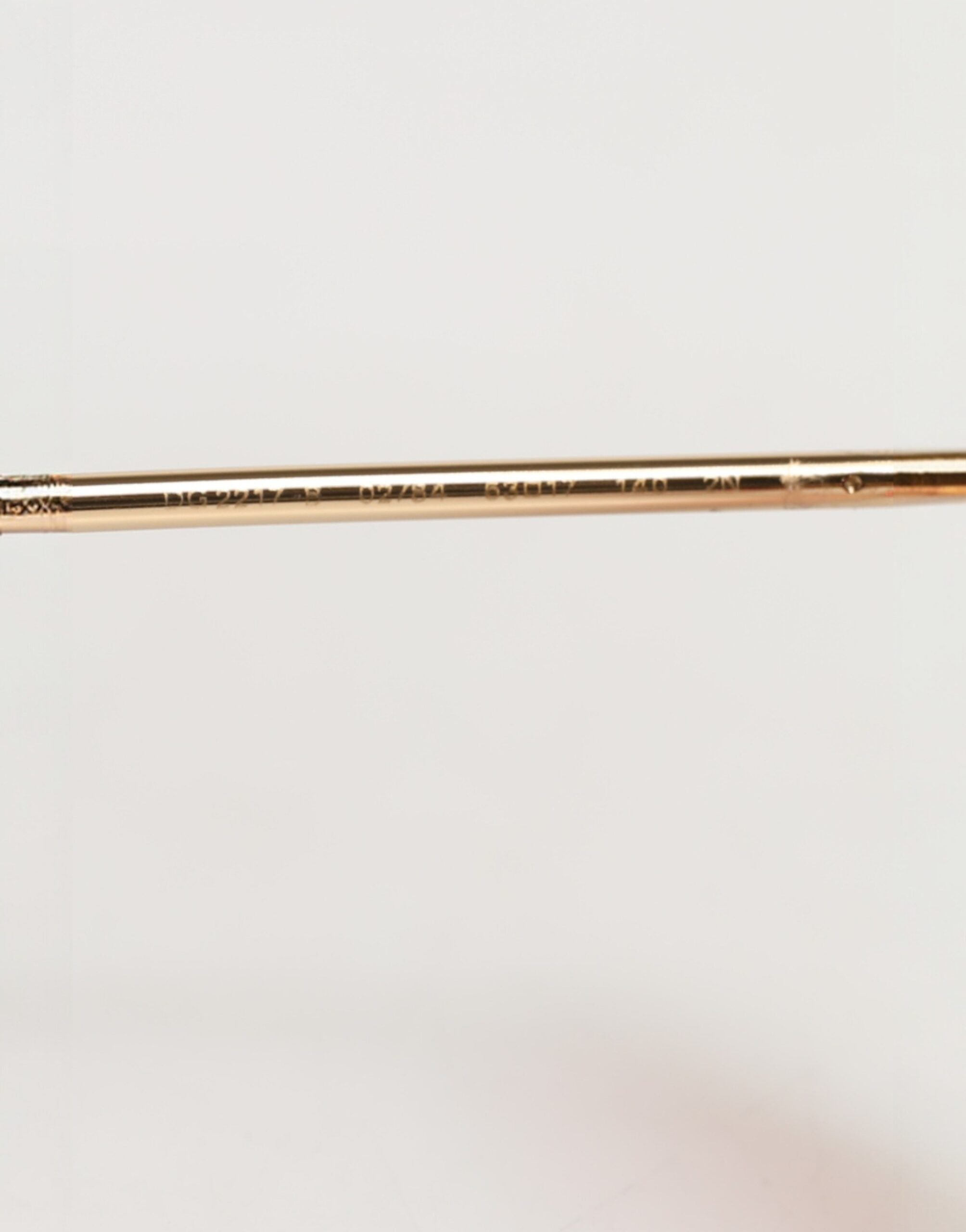 Pink Gold Metal Round Shades Eyewear Sunglasses