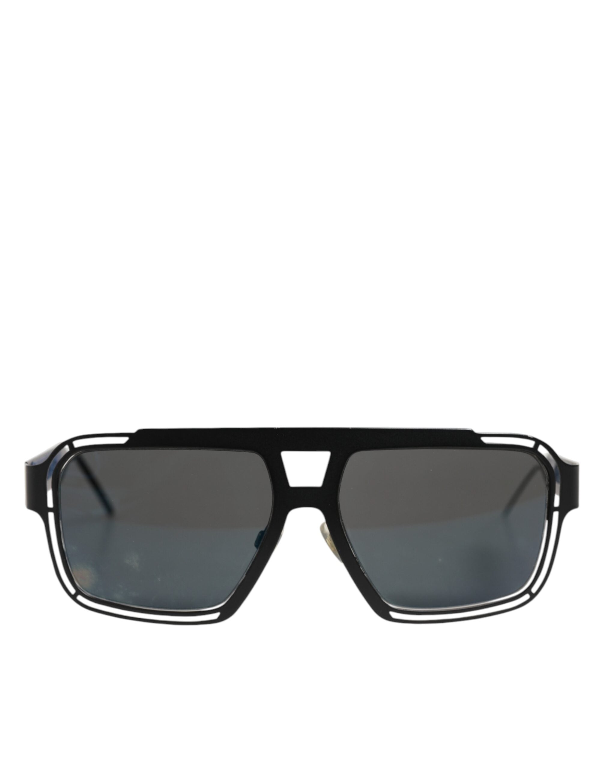 Black Metal Pilot Frame Shades Eyewear Sunglasses