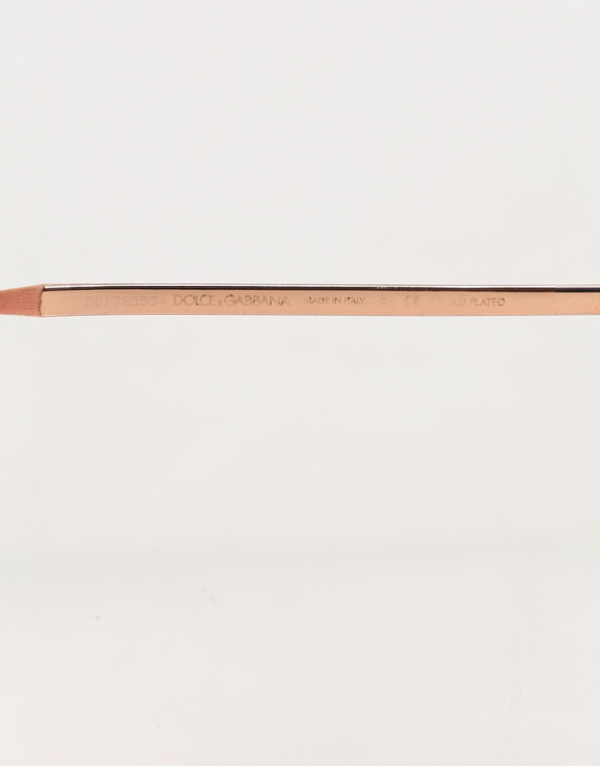 DG2215K Gold Metal Round Shades Eyewear Sunglasses