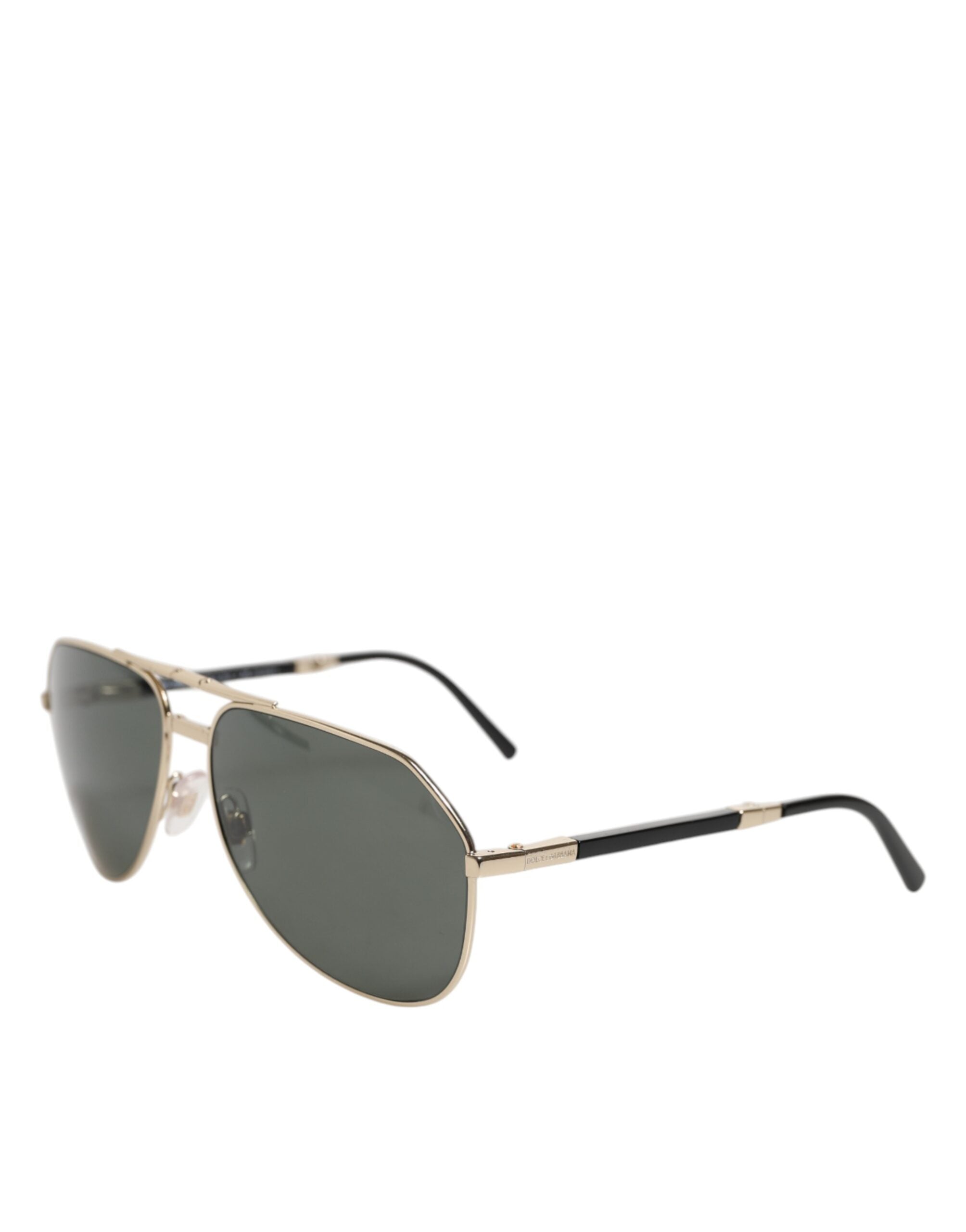 DG2106K Black Gold Plated Polarized MetalFrame Sunglasses