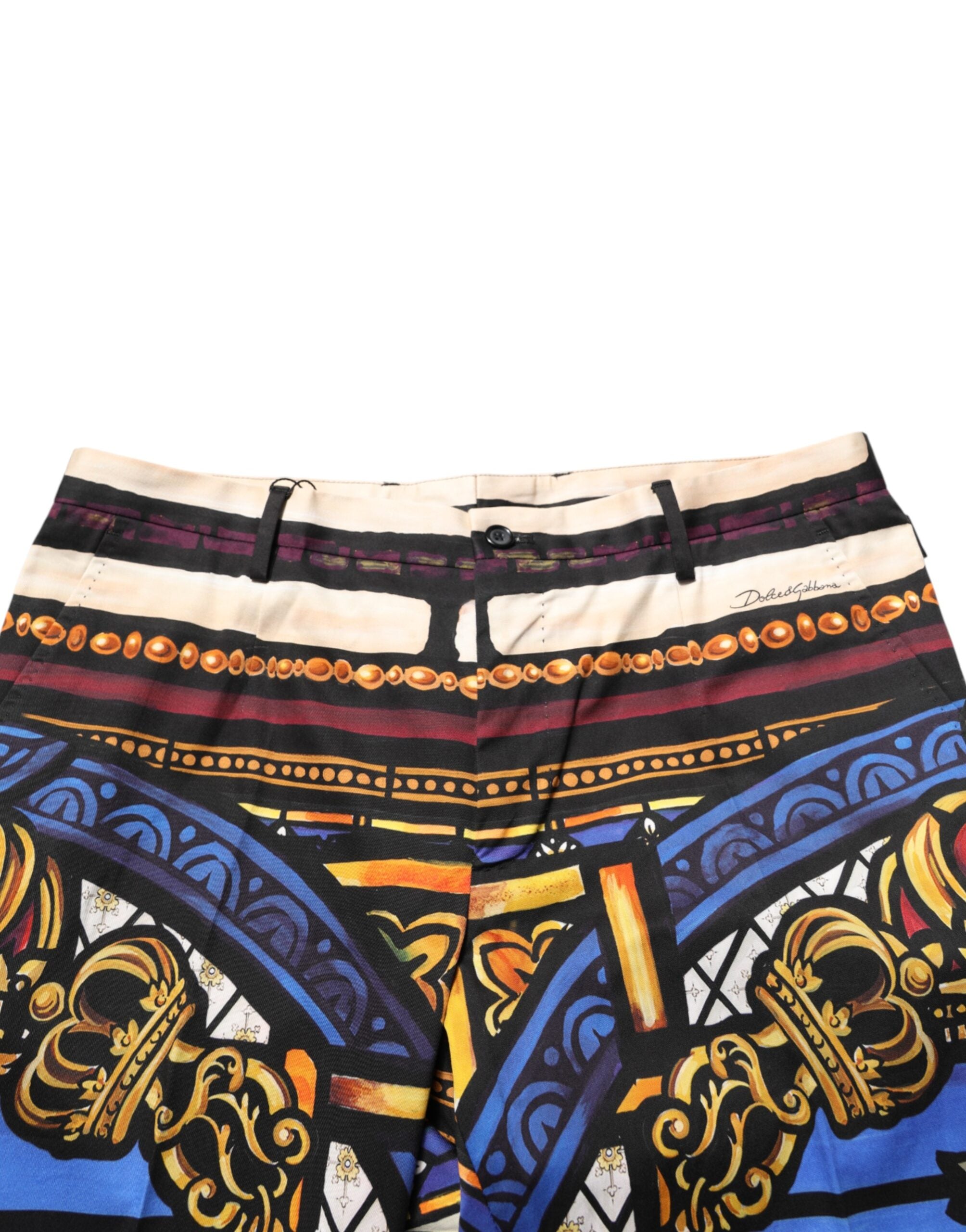 Multicolor Julias Ceasar Print Tapered Pants