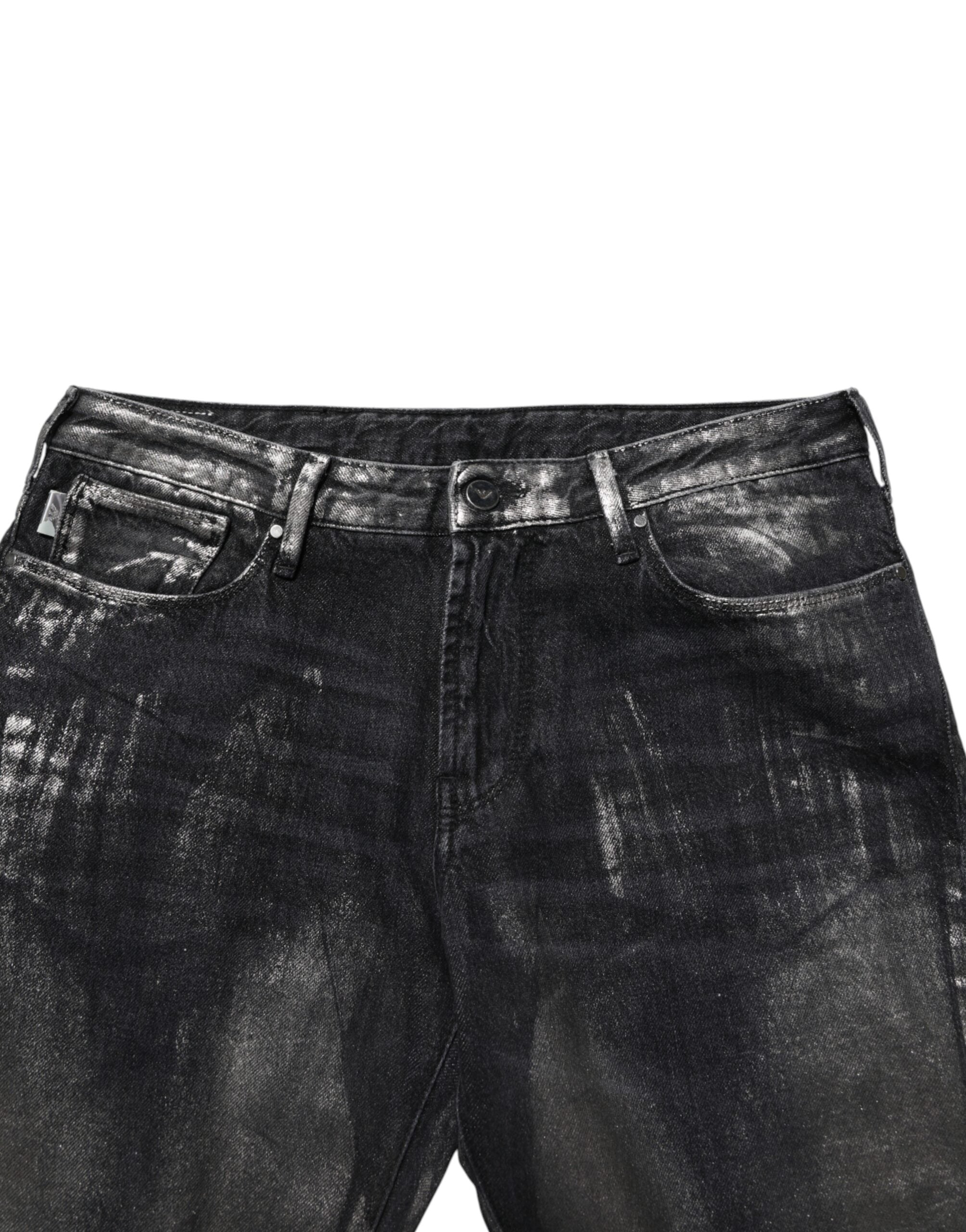 Black Washed Slim Fit Men Denim Trouser Jeans