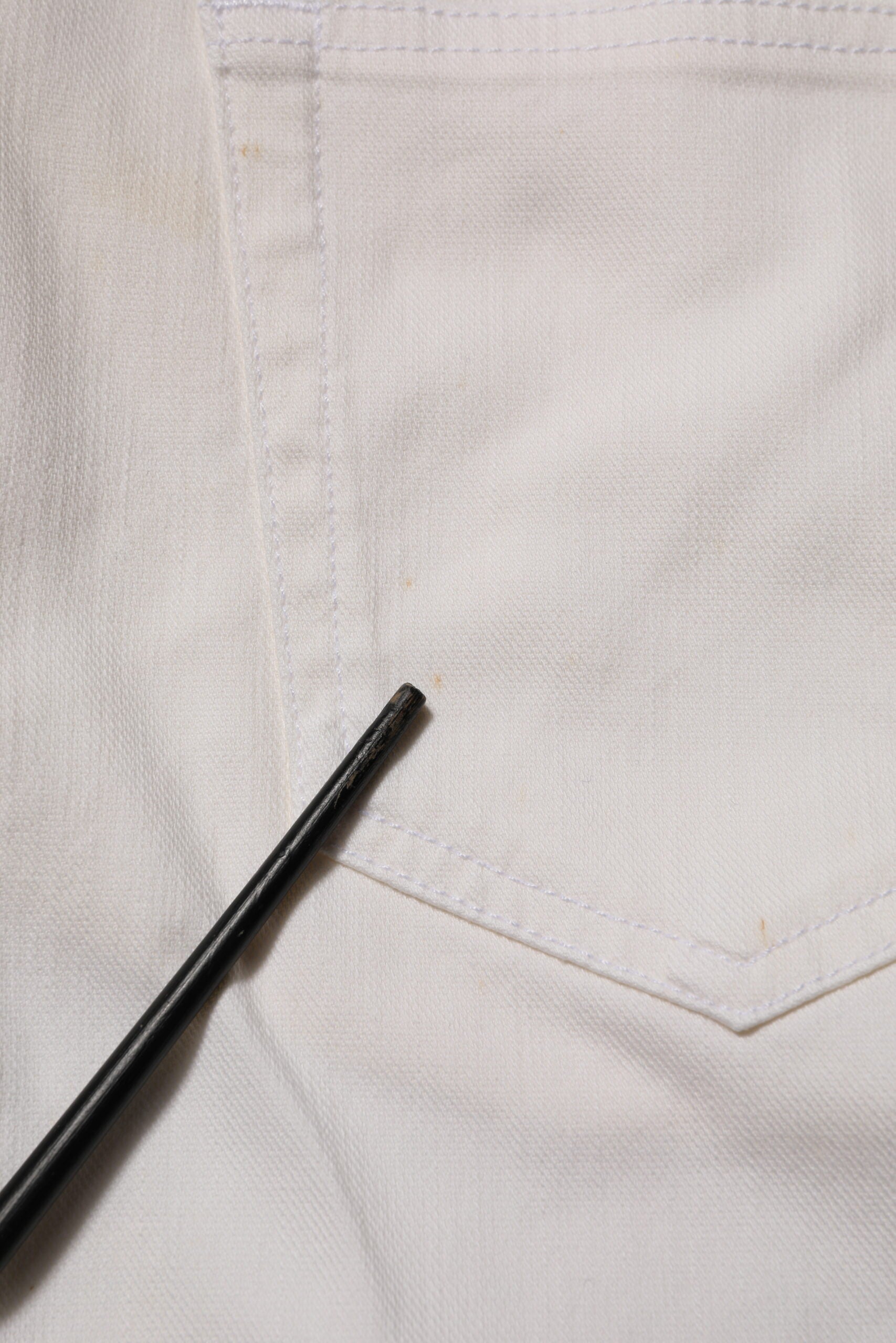 White Mid Waist Skinny Fit Denim Casual Trouser Jeans