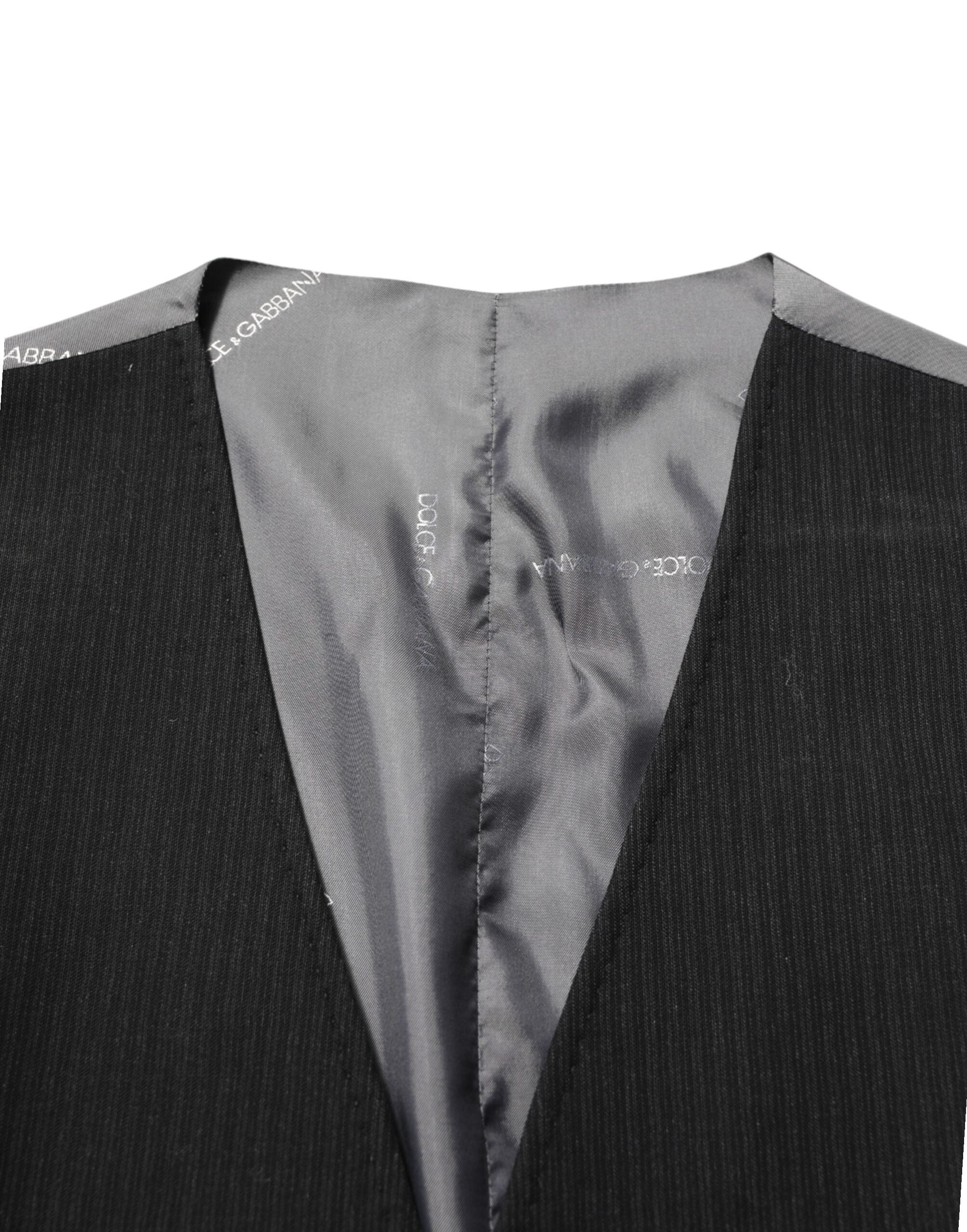 Black Cotton Waistcoat Dress Men Formal Vest
