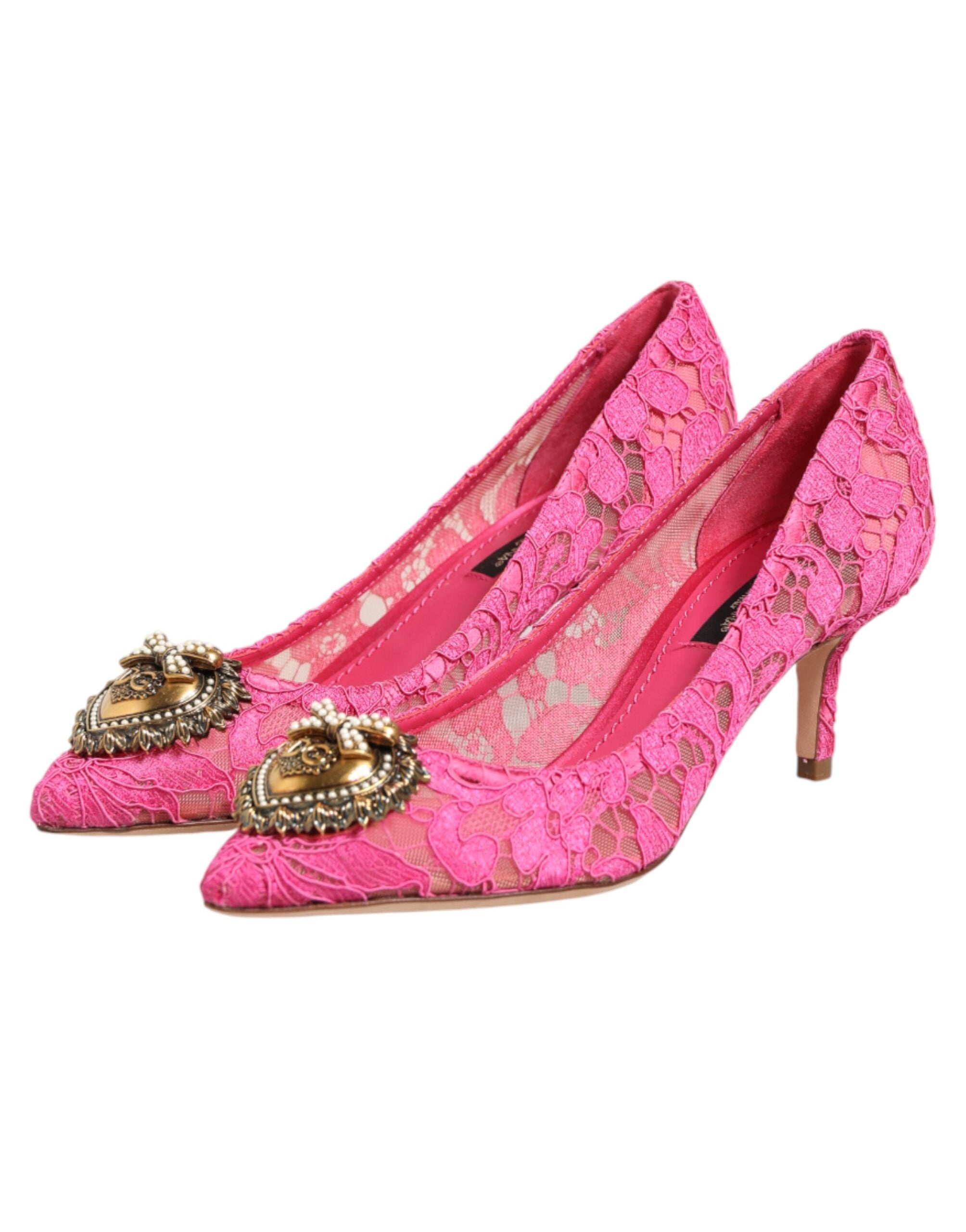 Pink Taormina Lace DEVOTION Pumps Shoes