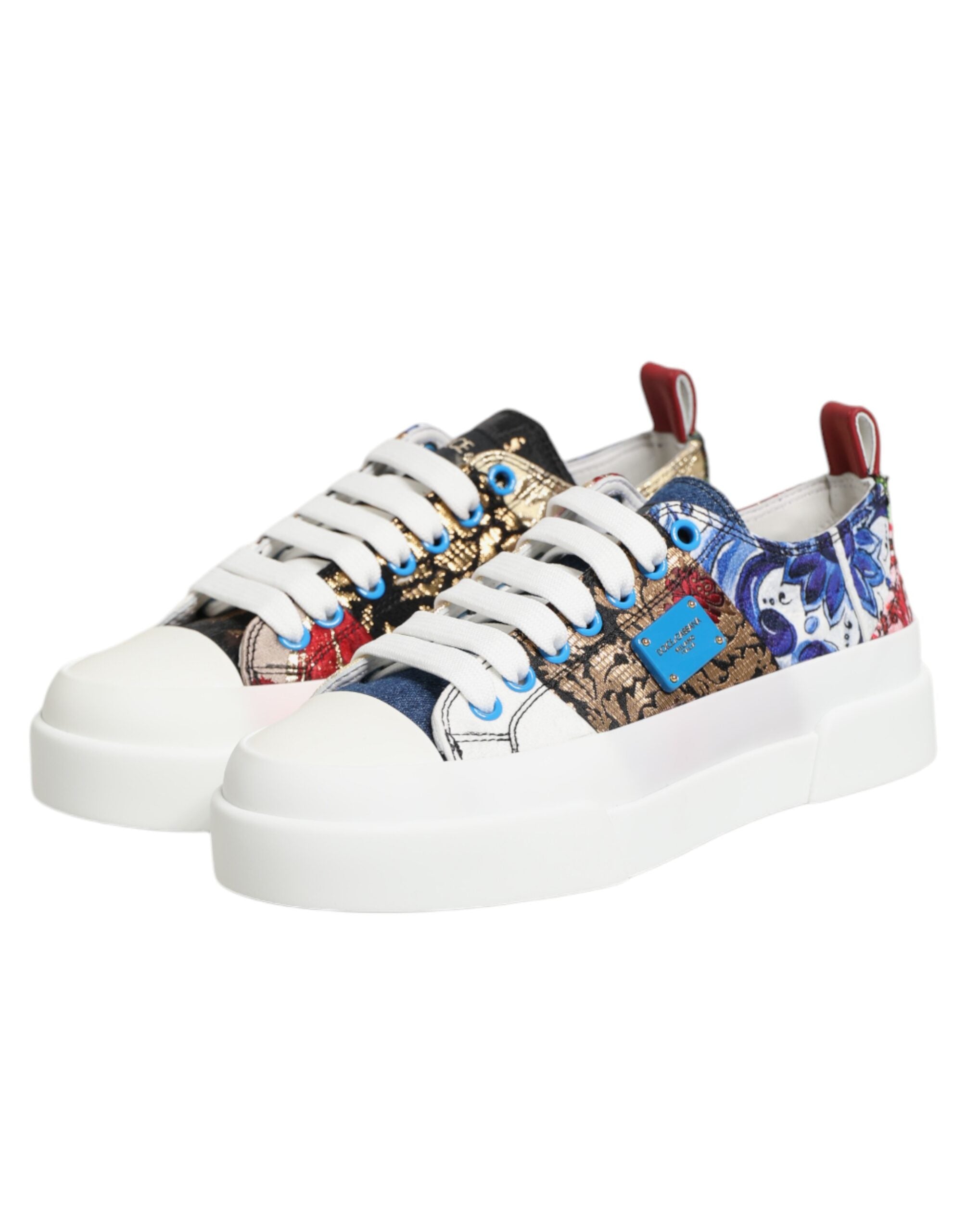 Multicolor Patchwork Low Top Sneakers Shoes