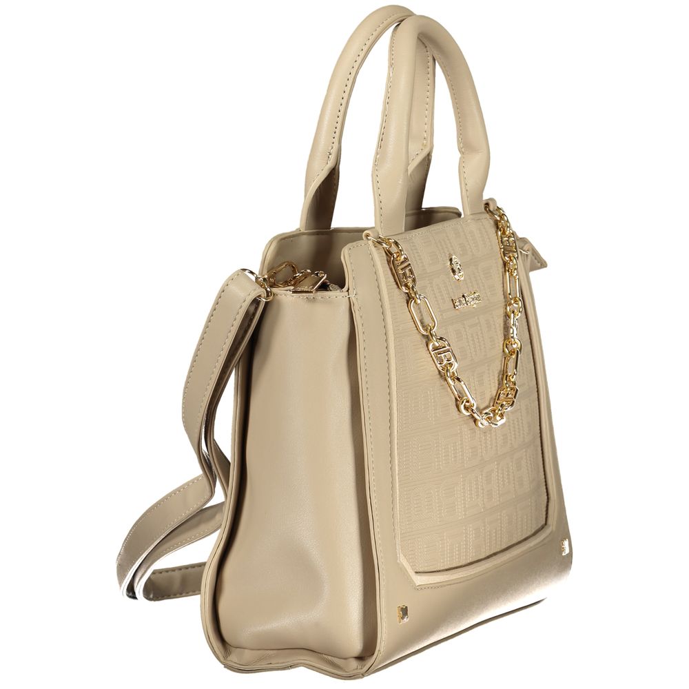 Beige PVC Women Handbag