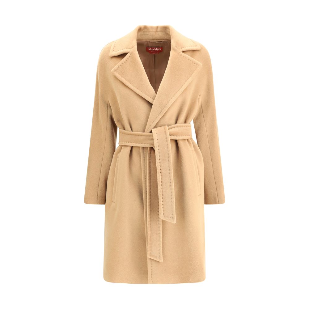 Beige Fleece Wool Coat