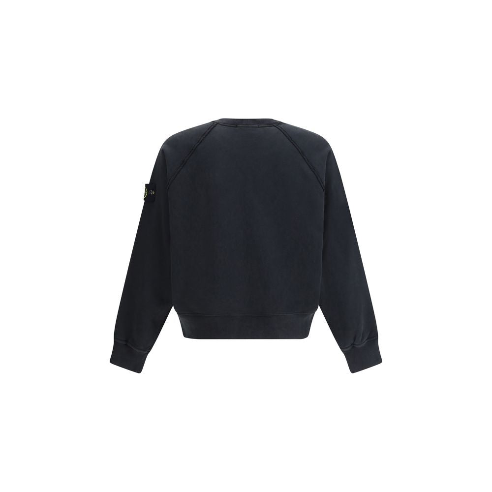 Black Cotton Sweatshirt