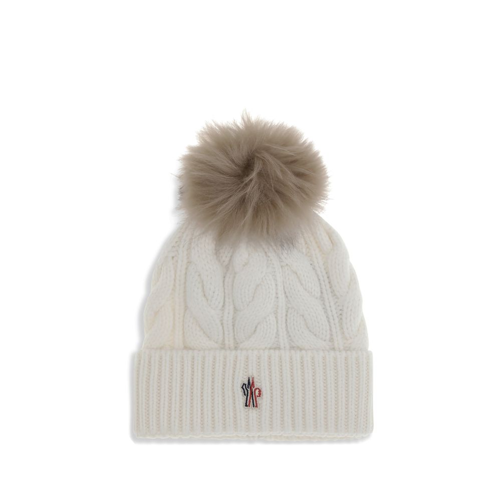 White Fleece Wool Beanie